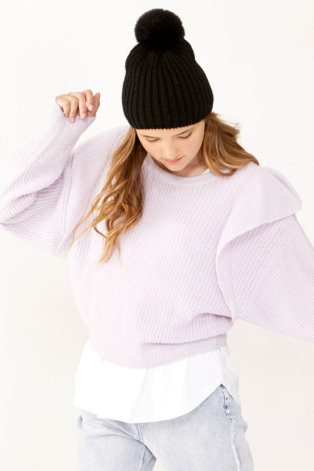 [TEST] Kids Dana Ruffle Trim Knit