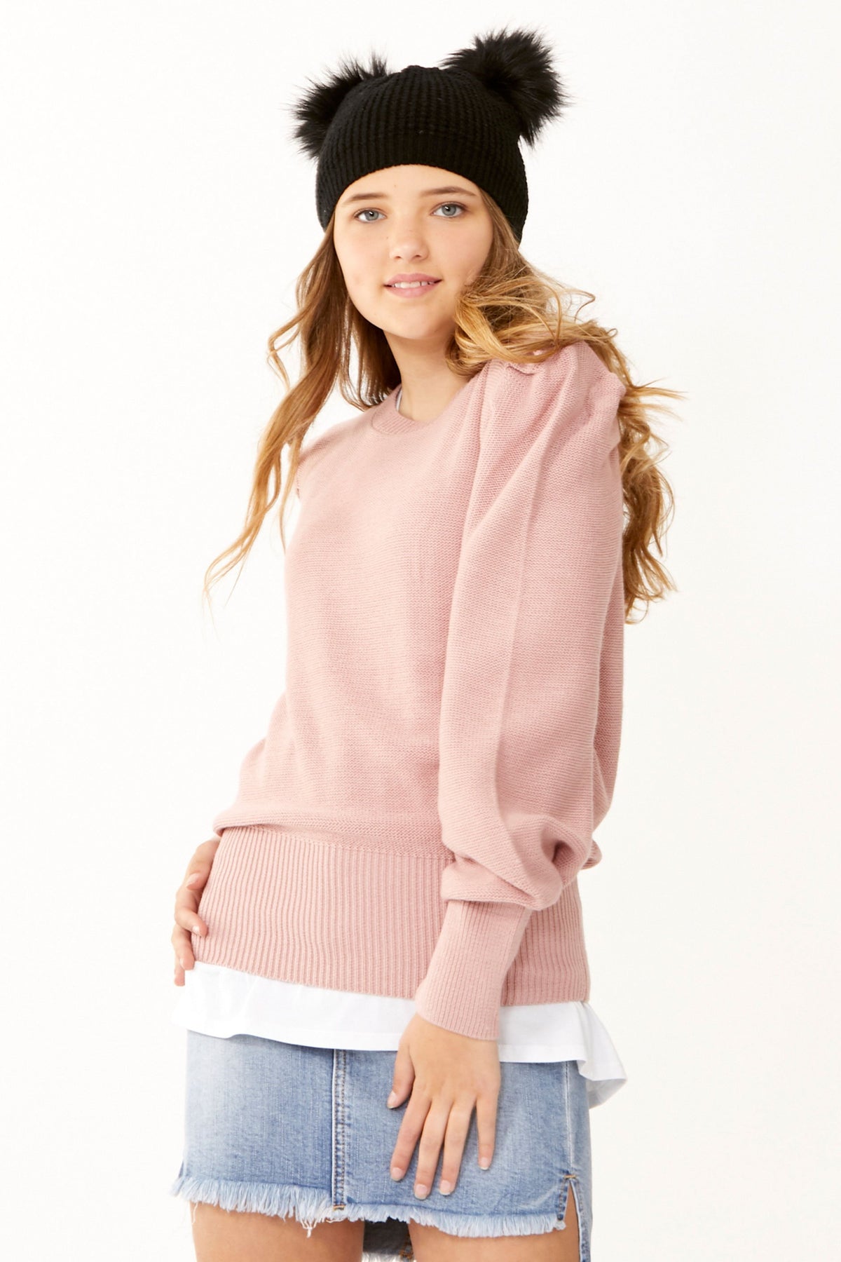 [TEST] Kids Gabby Puff Sleeve Knit