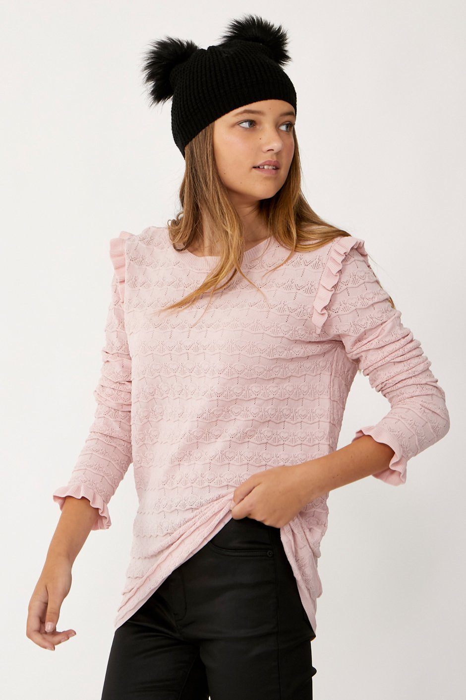 [TEST] Kids Chiara Ruffle Detail Knit