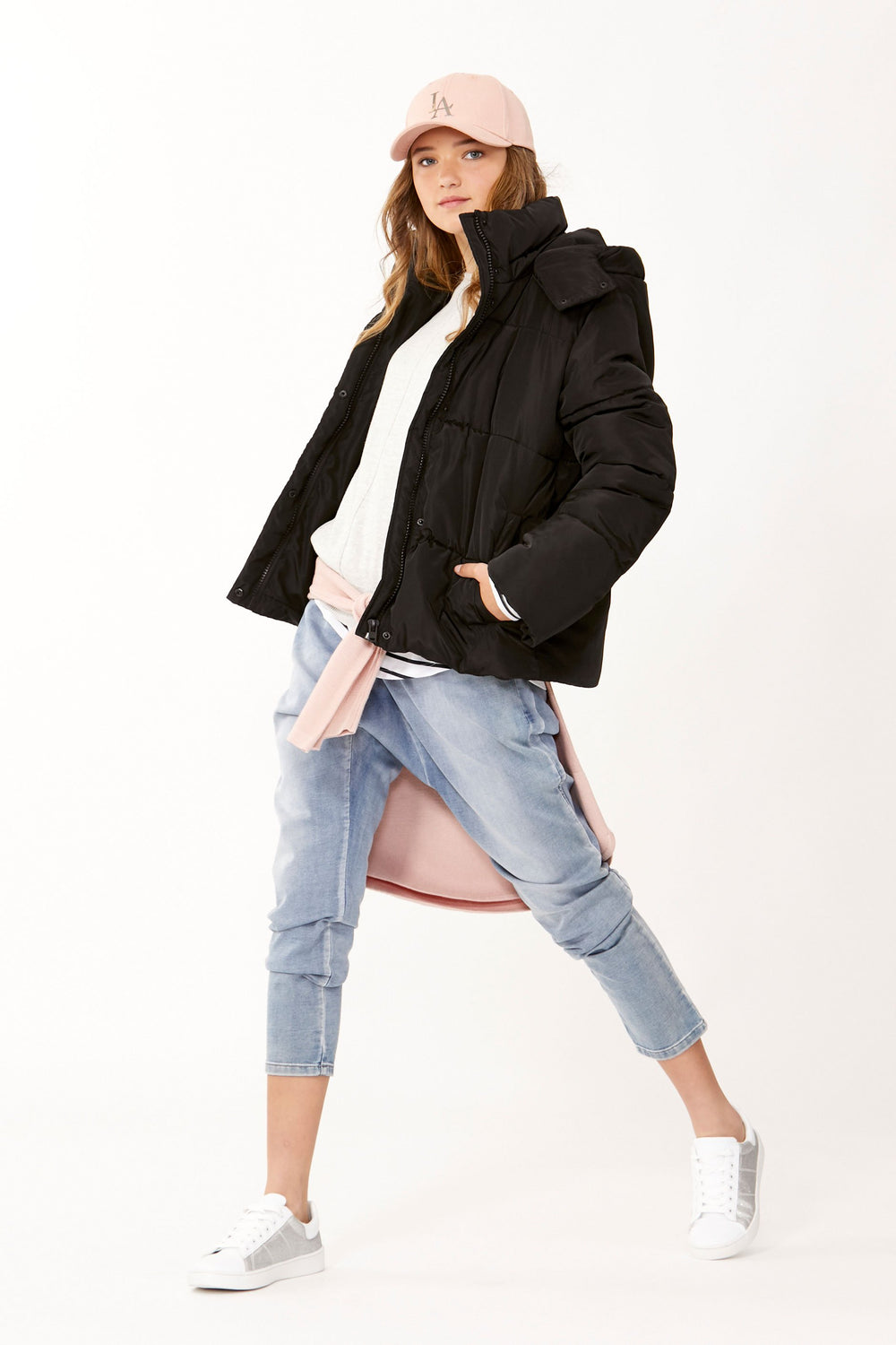 [TEST] Kids Loren Crop Hooded Puffer