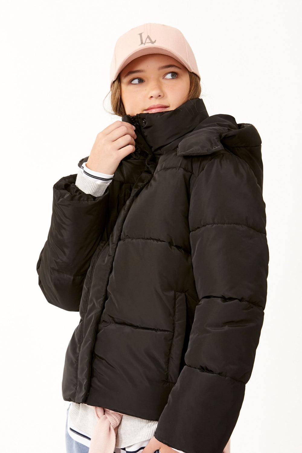 [TEST] Kids Loren Crop Hooded Puffer