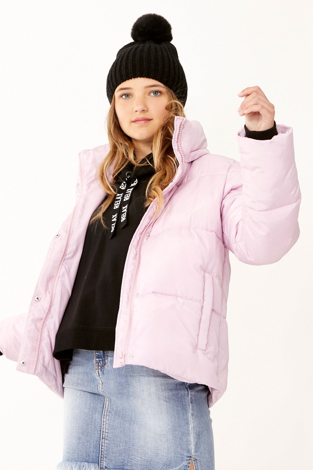 [TEST] Kids Loren Crop Hooded Puffer