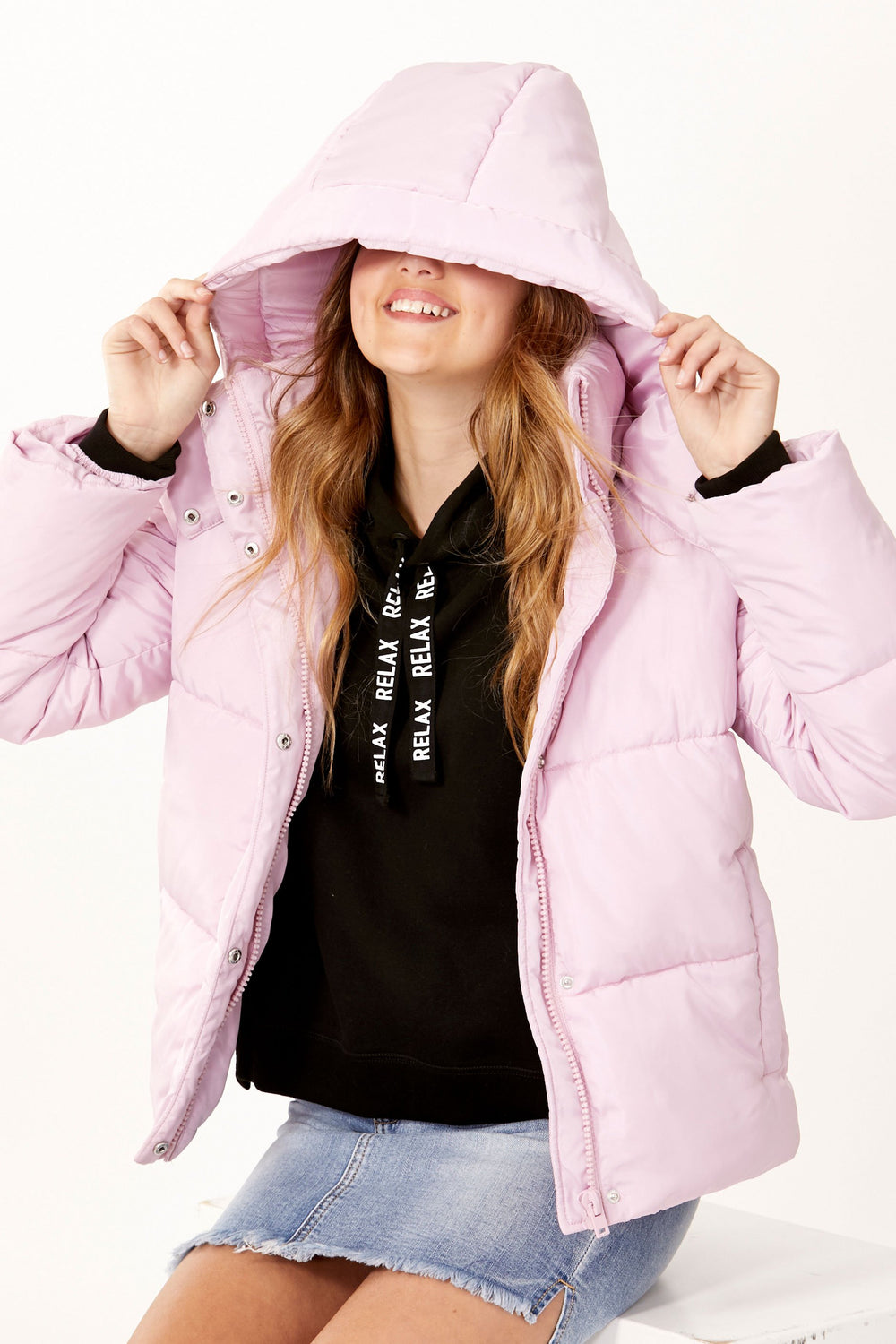 [TEST] Kids Loren Crop Hooded Puffer