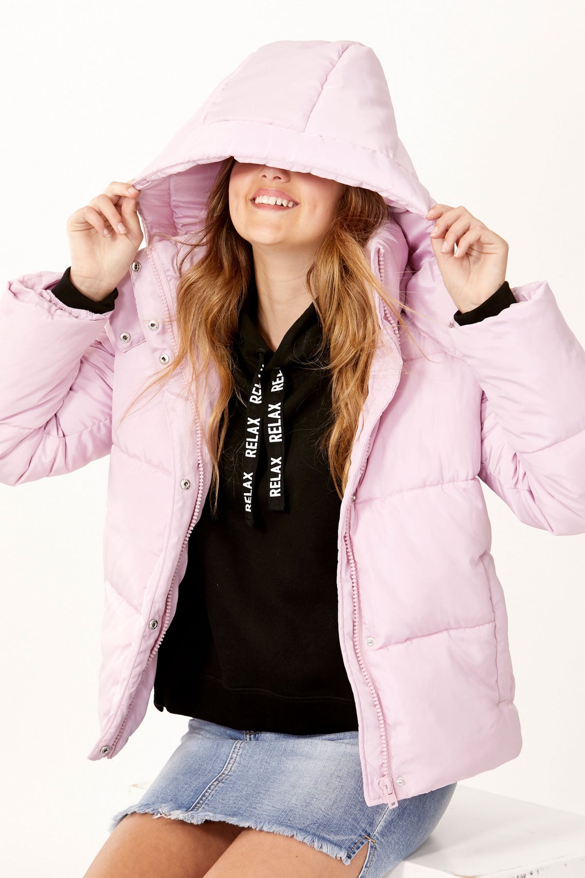 [TEST] Kids Loren Crop Hooded Puffer