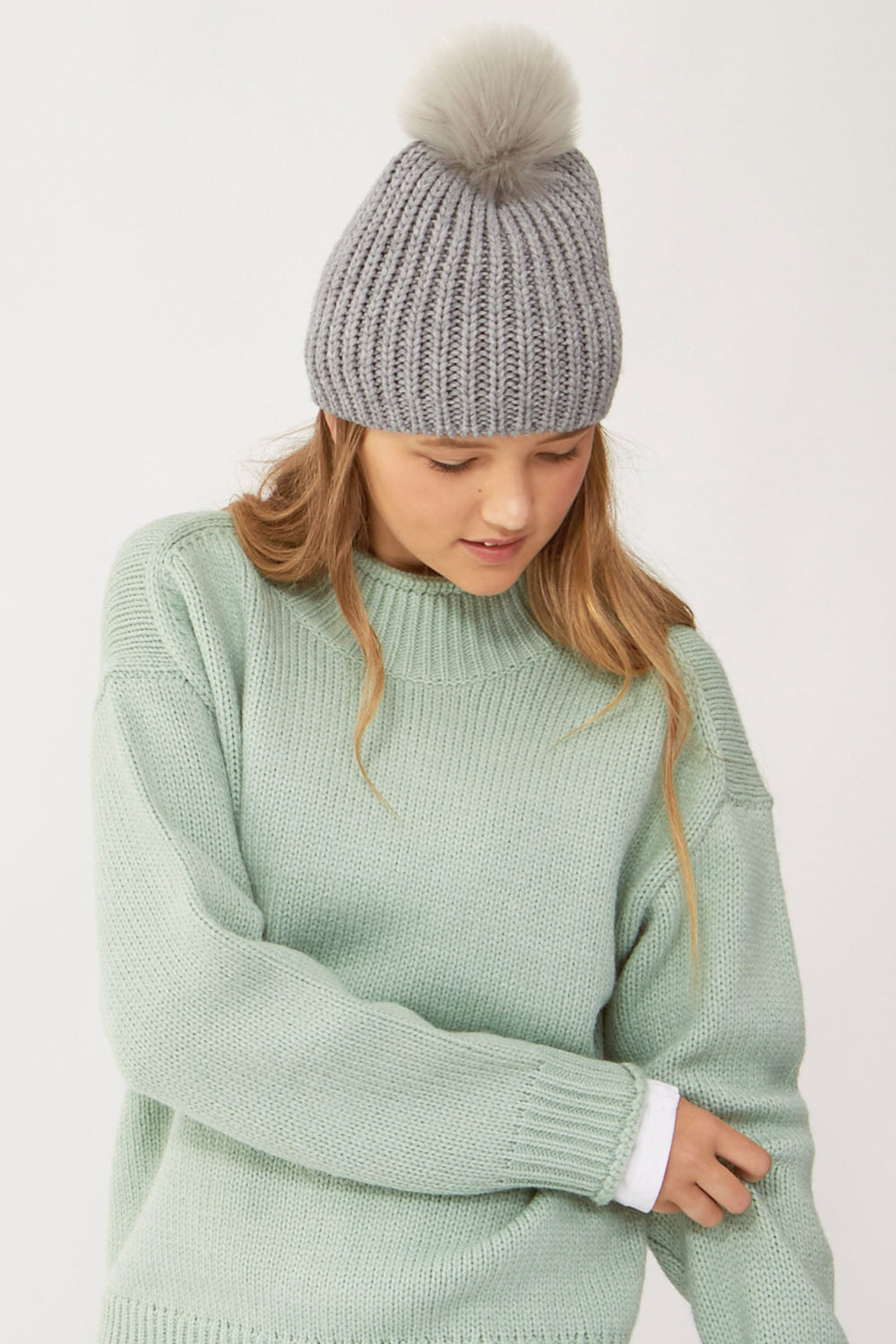 [TEST] Girls Single Pom Beanie