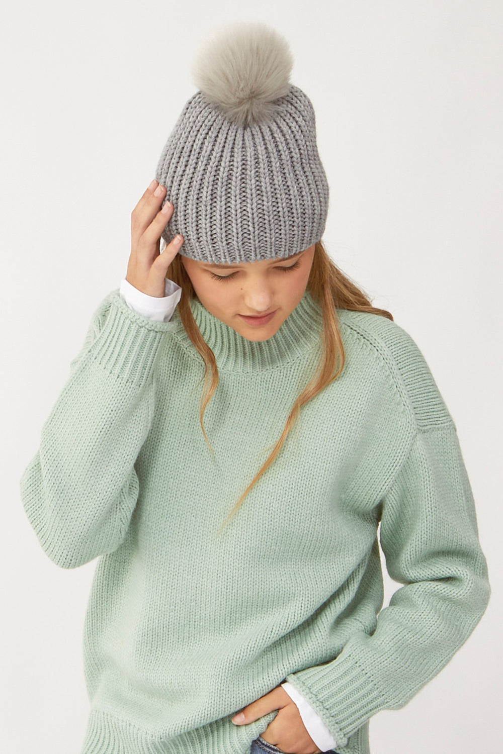 [TEST] Girls Single Pom Beanie