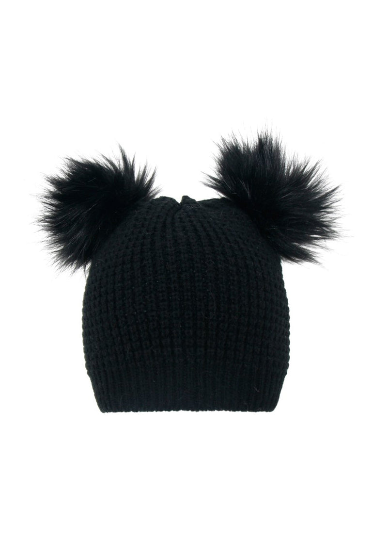 [TEST] Girls Double Pom Beanie