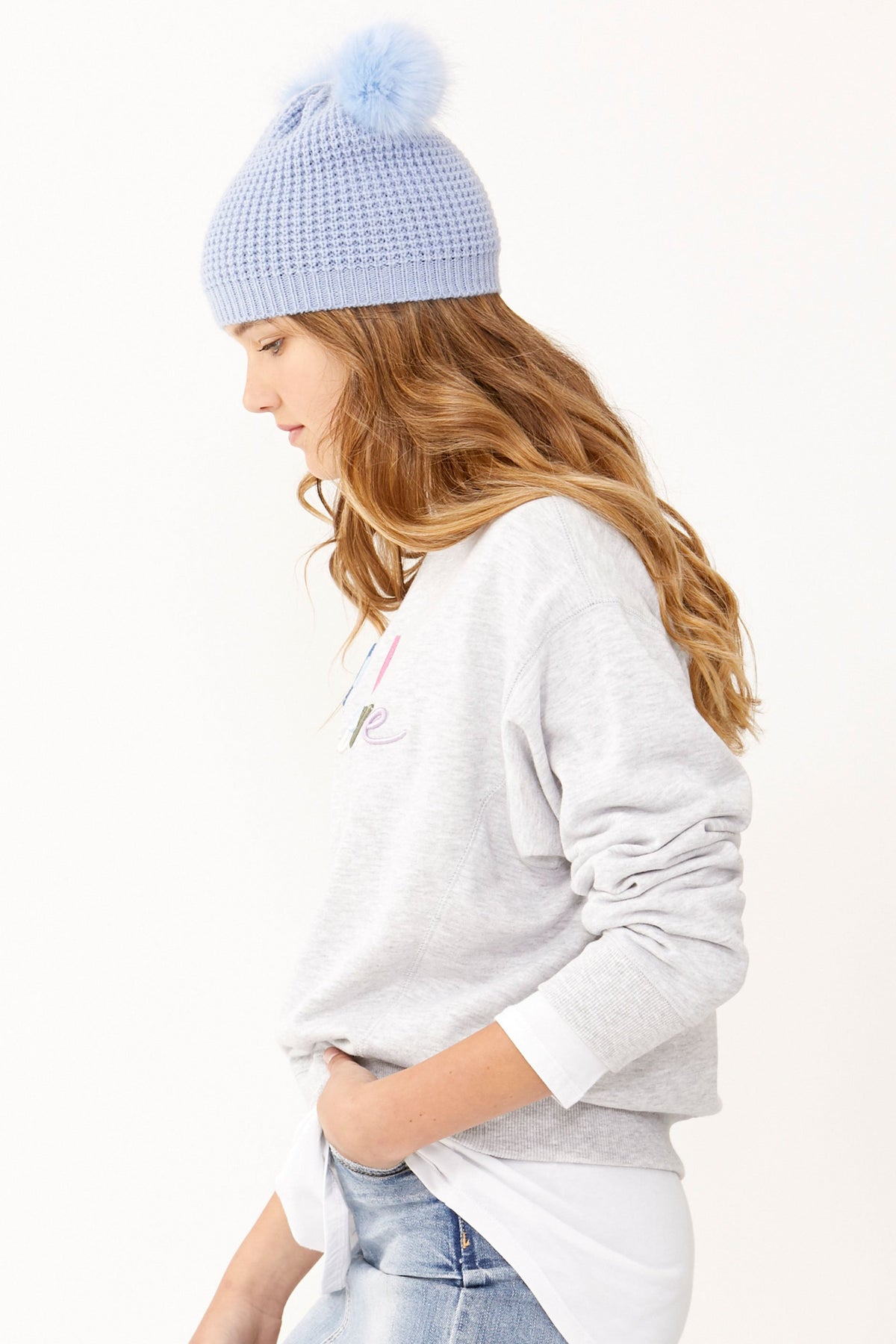 [TEST] Girls Double Pom Beanie