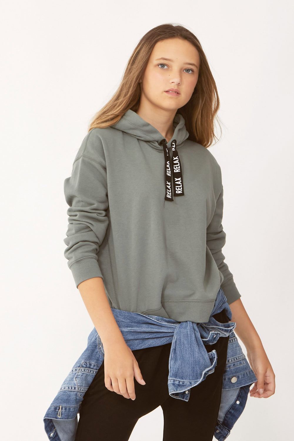 [TEST] Kids Text Drawstring Hoodie