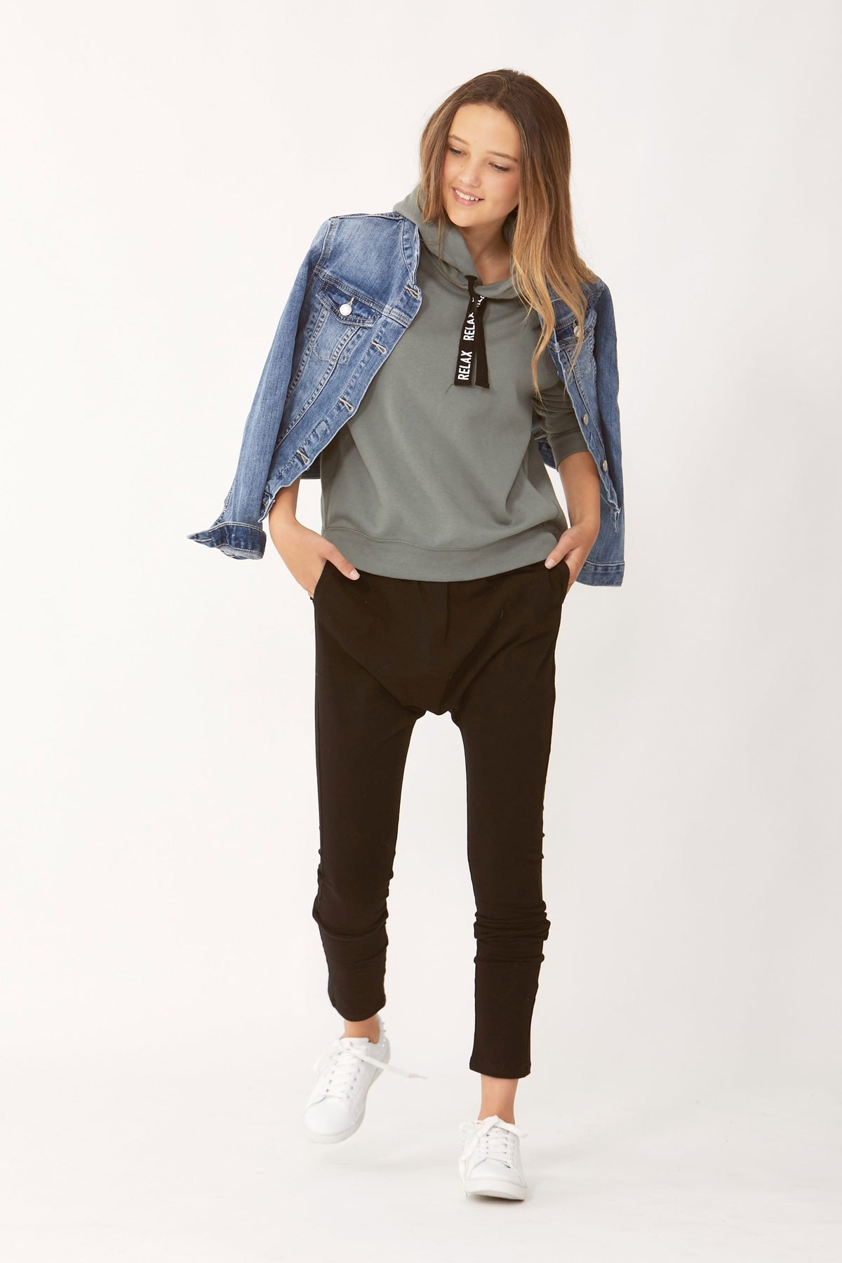[TEST] Kids Text Drawstring Hoodie