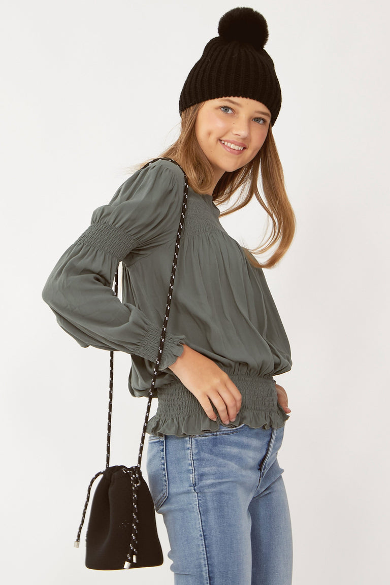 [TEST] Kids Charlotte Shirred Top
