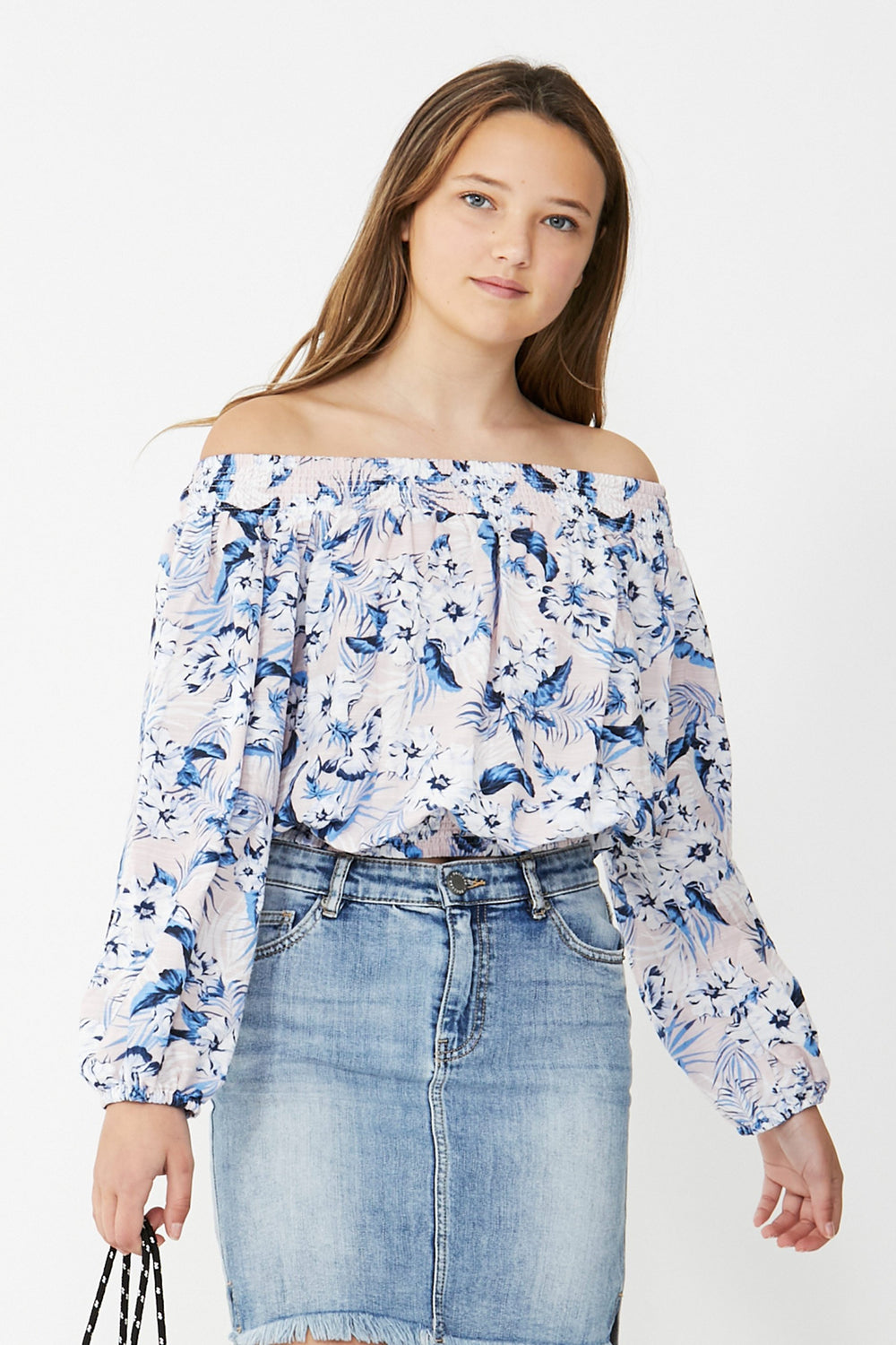 [TEST] Kids Maci Off Shoulder Top