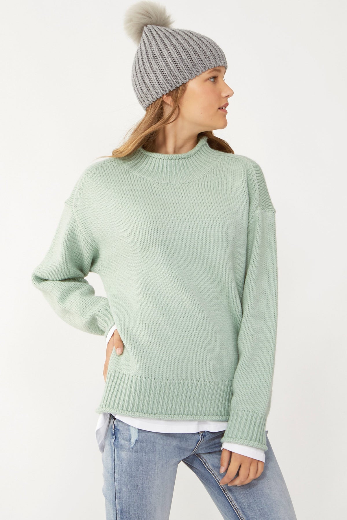 [TEST] Kids Mari Oversized Roll Neck