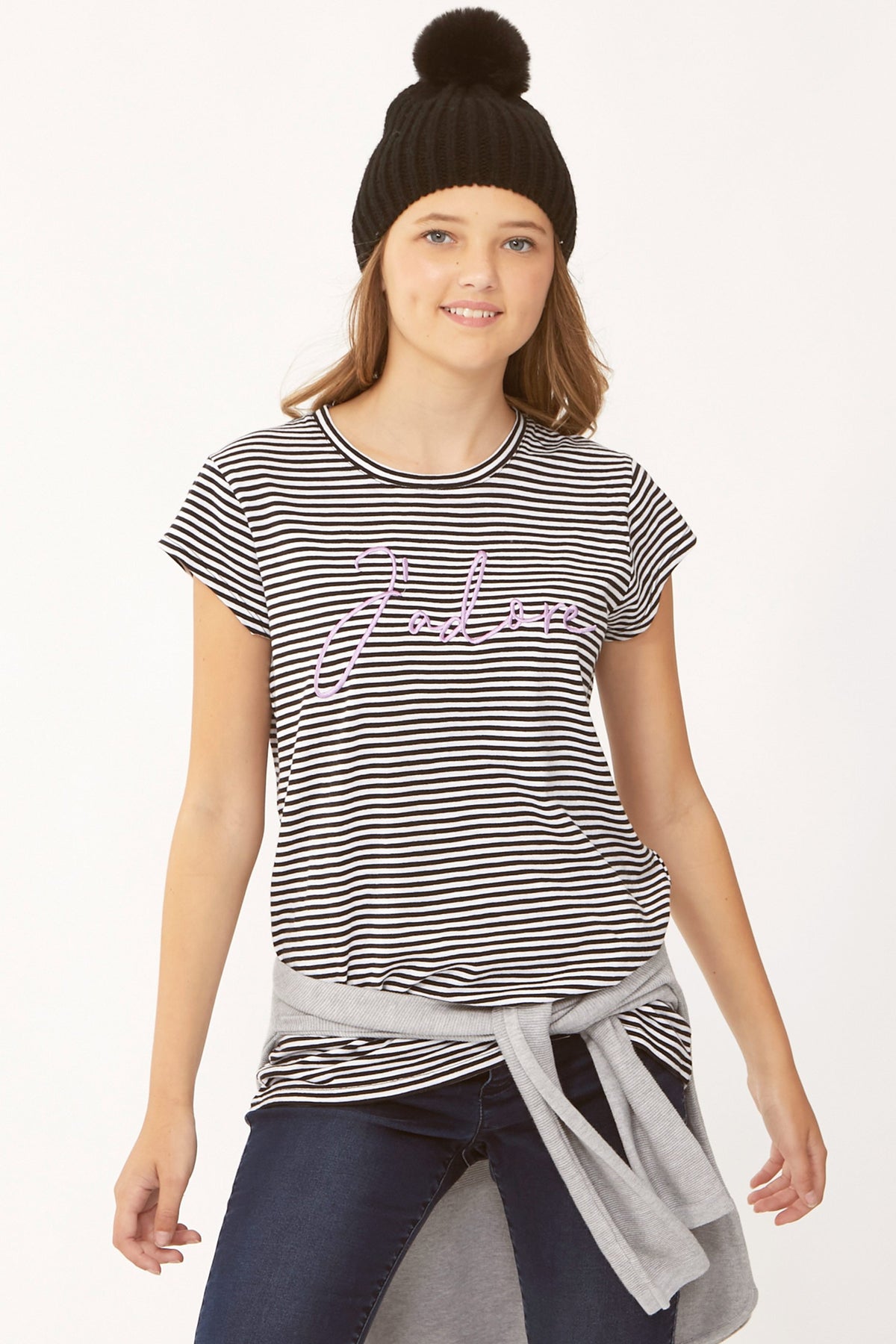 [TEST] Kids Jadore Stripe Tee
