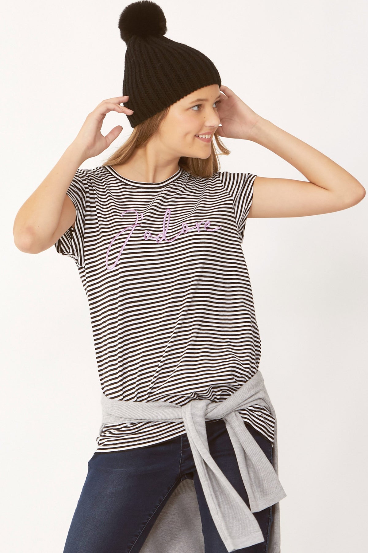 [TEST] Kids Jadore Stripe Tee