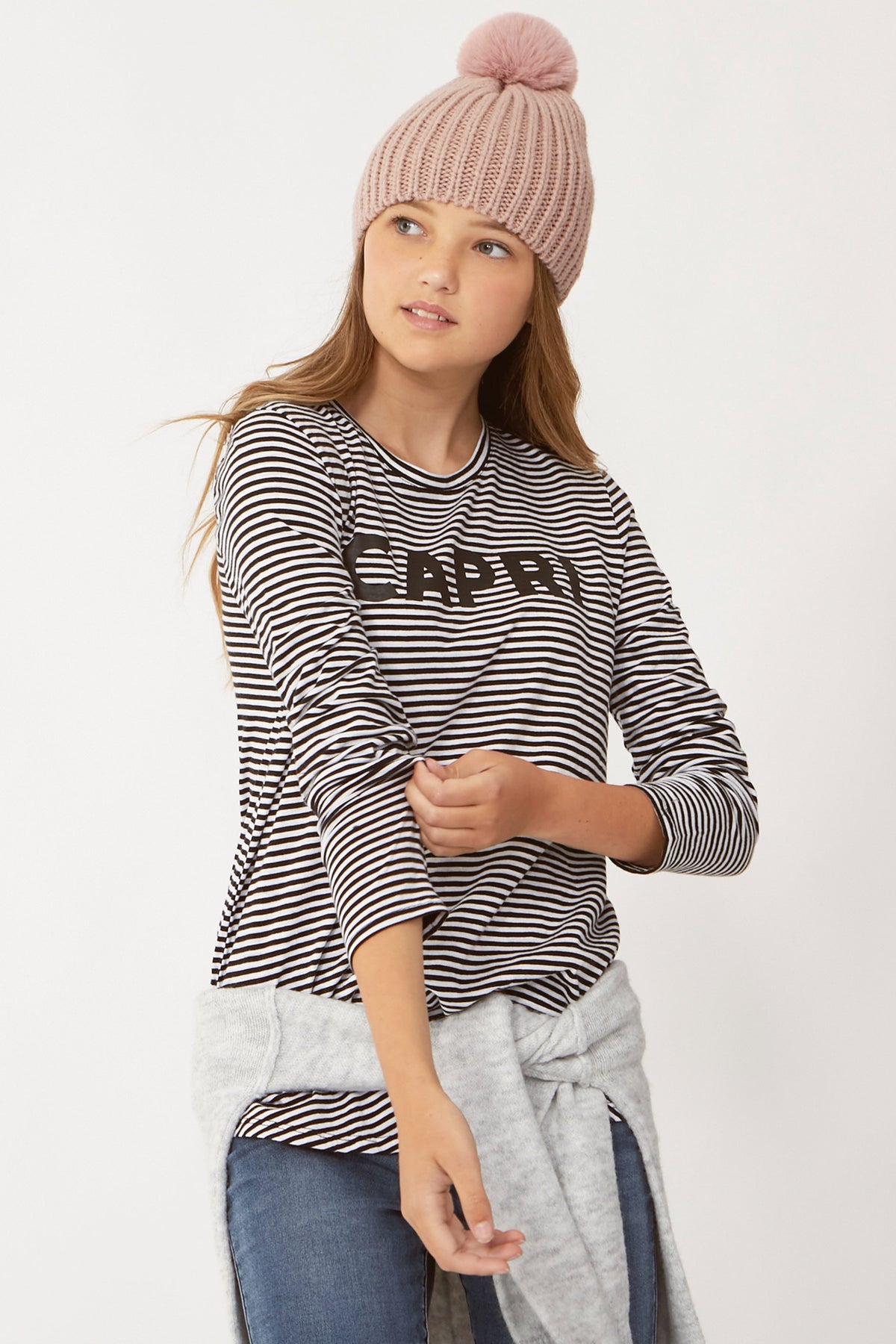 [TEST] Kids Capri Stripe Long Tee