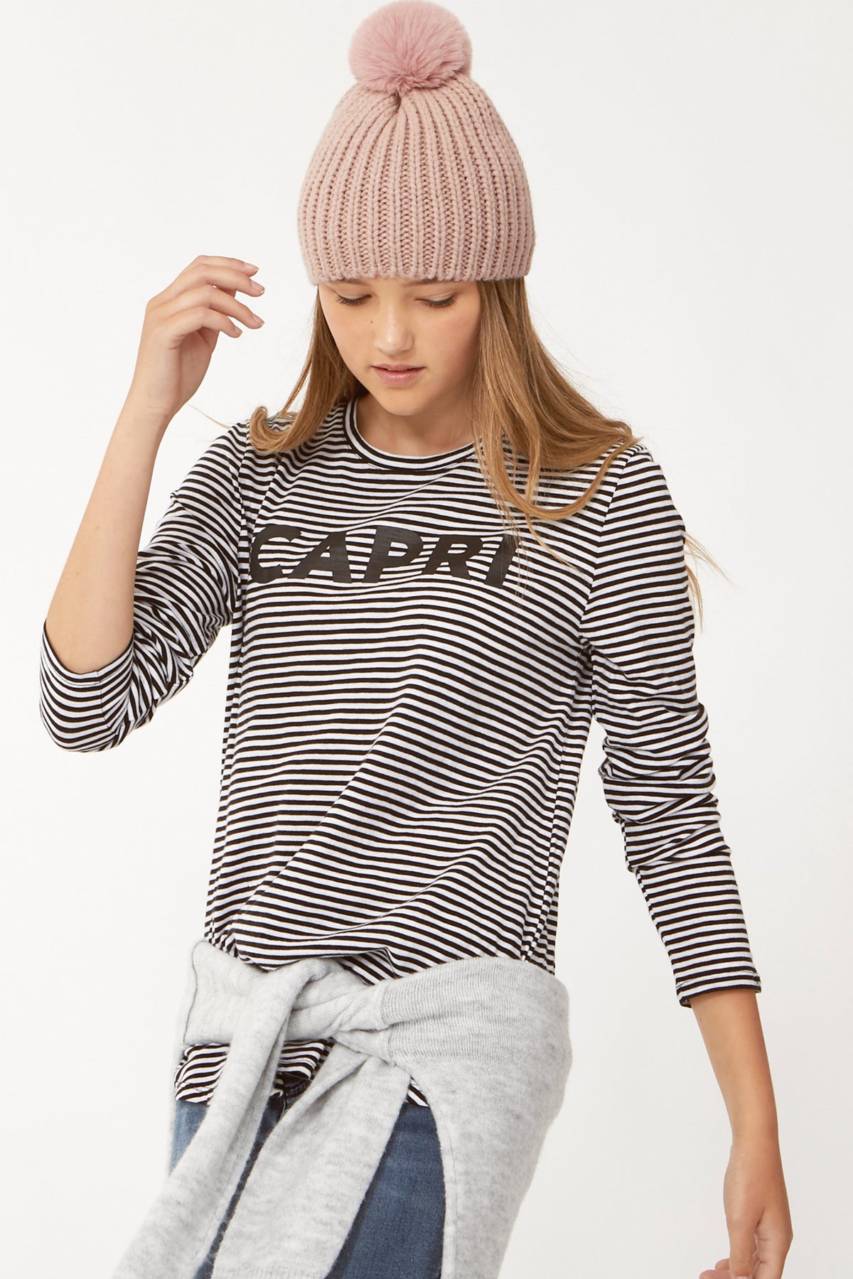[TEST] Kids Capri Stripe Long Tee