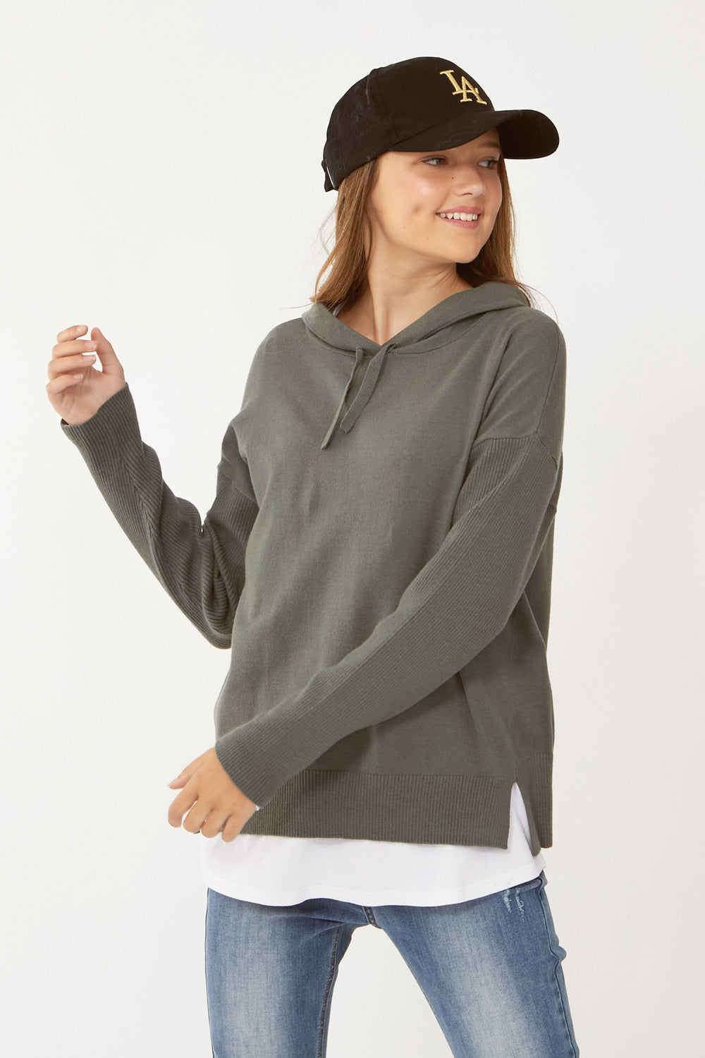 [TEST] Kids Harli Oversized Hood Knit