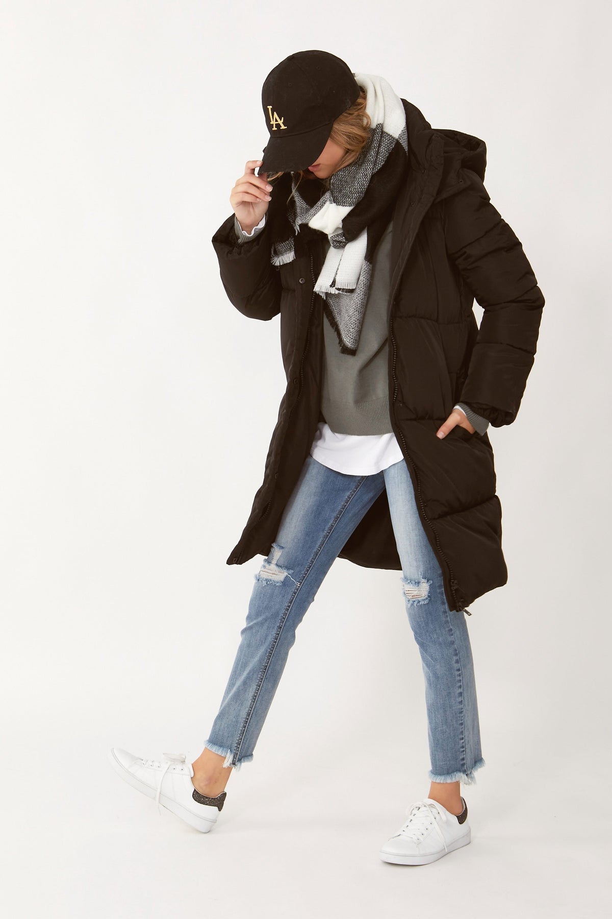 [TEST] Kids Harli Oversized Hood Knit