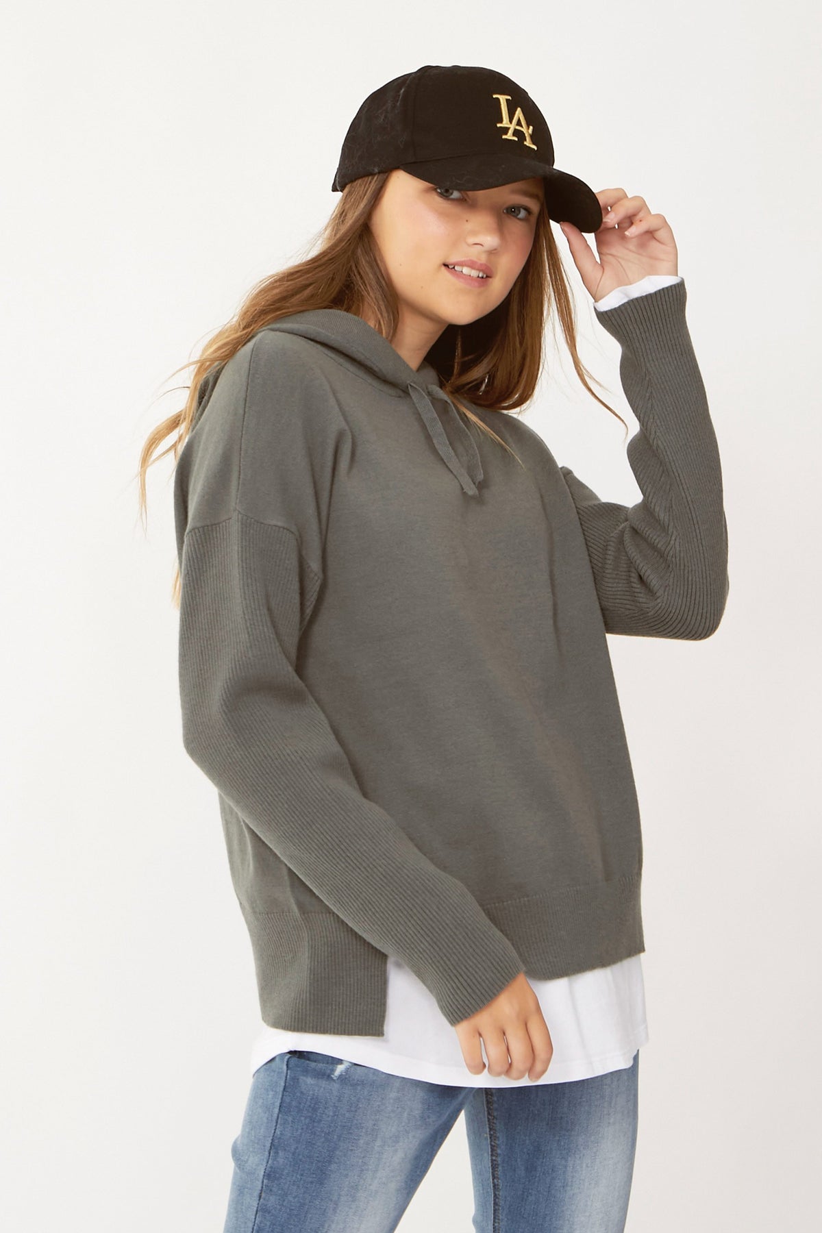 [TEST] Kids Harli Oversized Hood Knit
