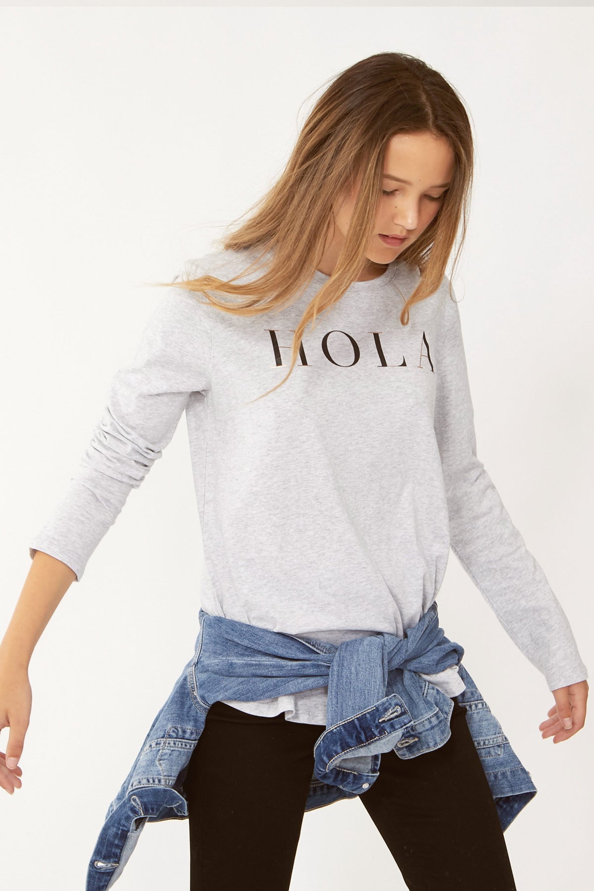 [TEST] Kids Hola Foil Long Sleeve Tee
