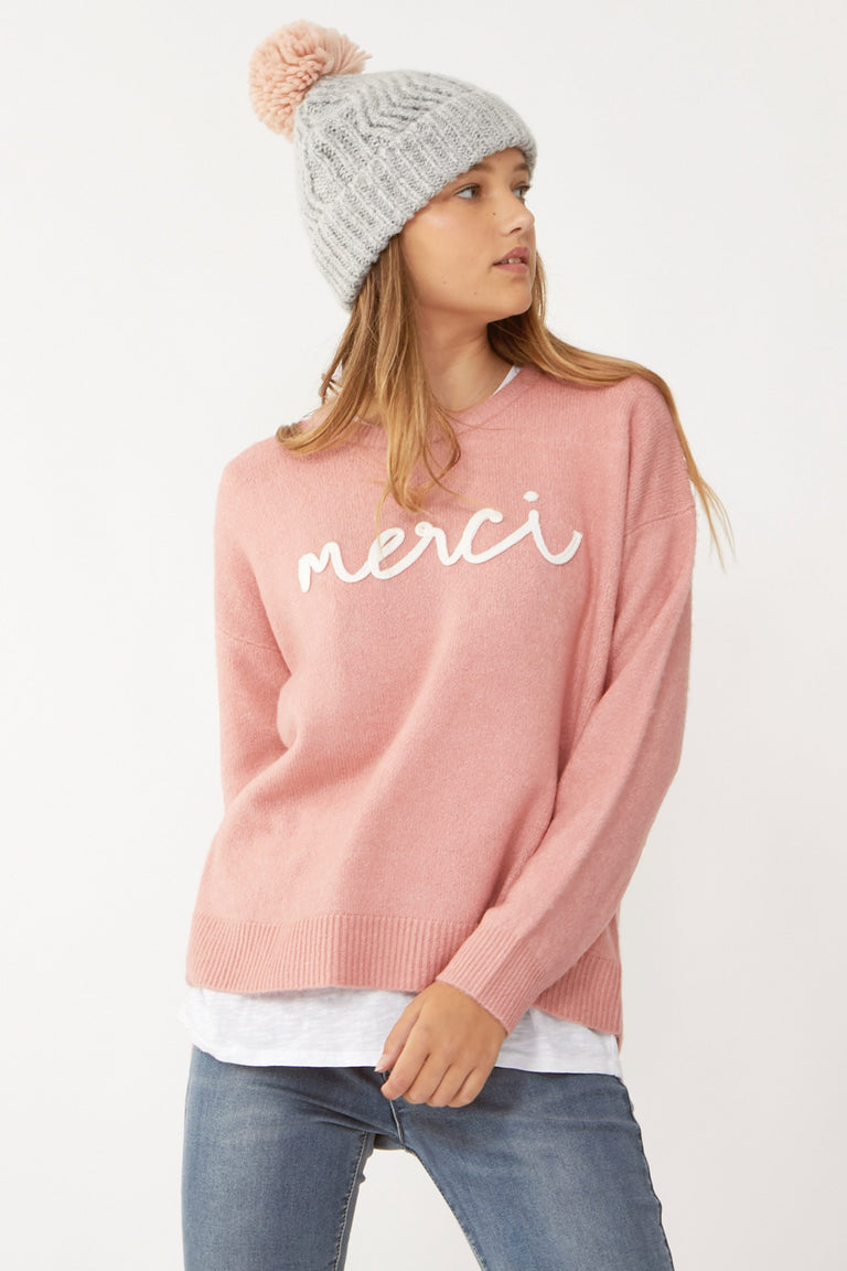 [TEST] Kids Text Knit Jumper
