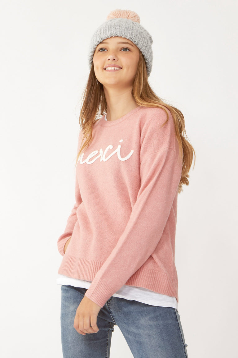 [TEST] Kids Text Knit Jumper