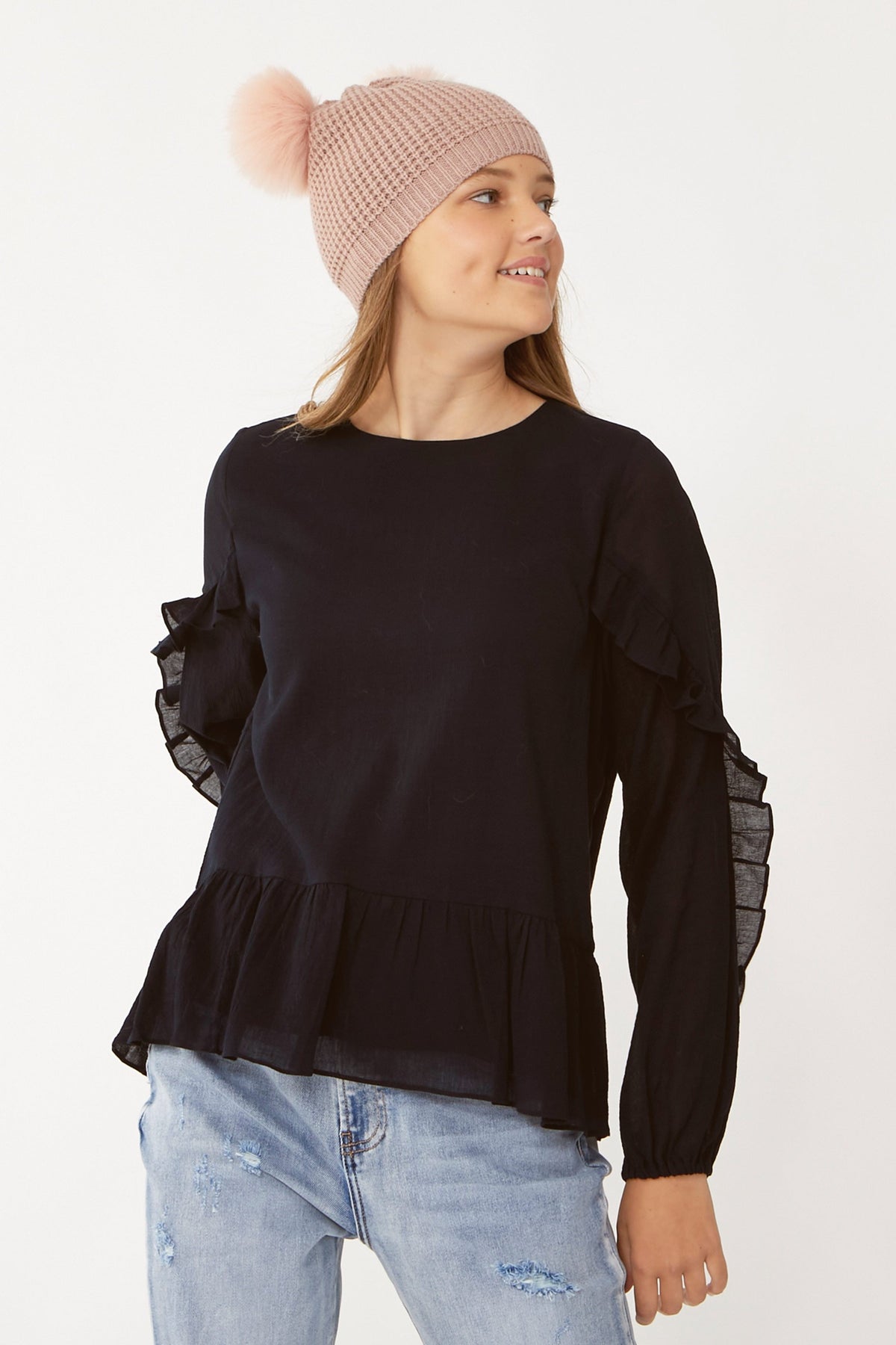 [TEST] Kids Melissa Ruffle Sleeve Top