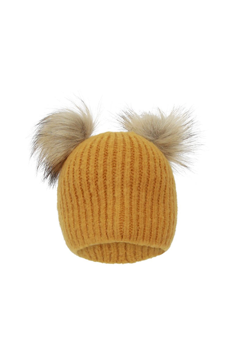 [TEST] Girls Janine Double Pom Beanie