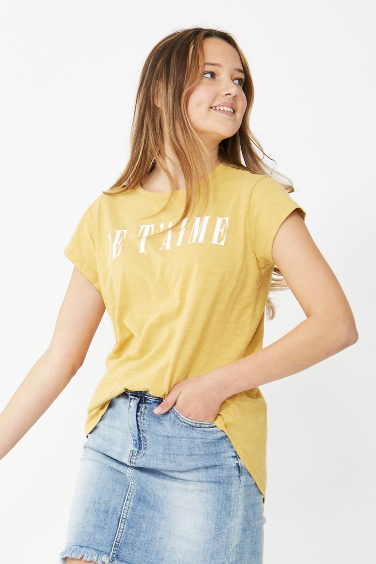 [TEST] Kids Je Taime Print Tee