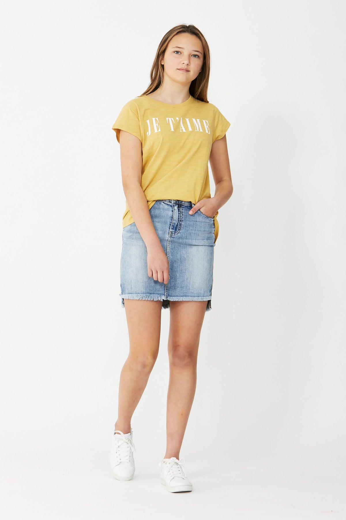 [TEST] Kids Je Taime Print Tee