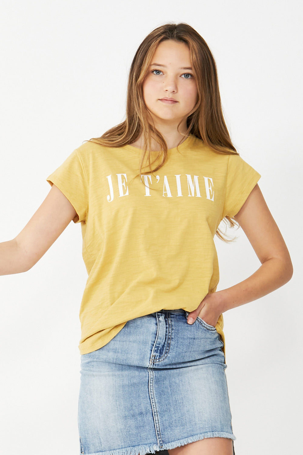 [TEST] Kids Je Taime Print Tee