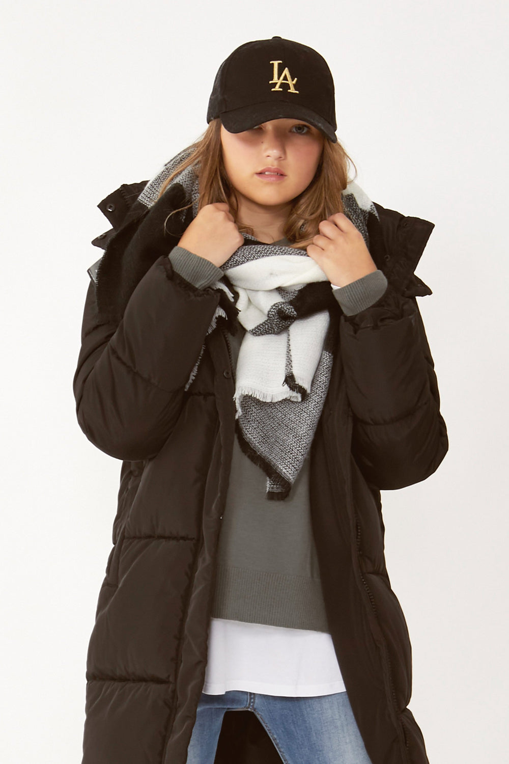 [TEST] Kids Checked Scarf