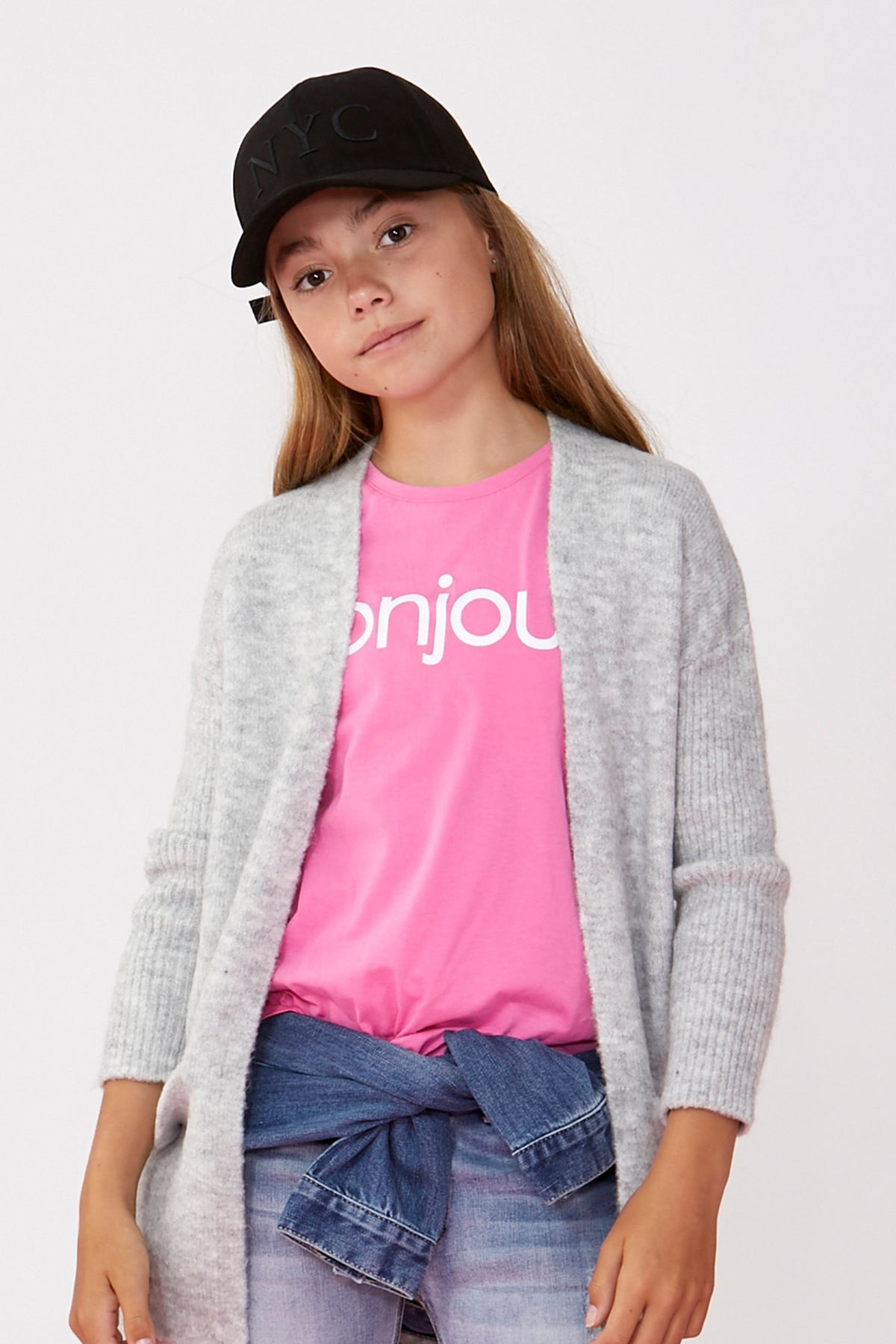 [TEST] Girls Bonjour Print Tee