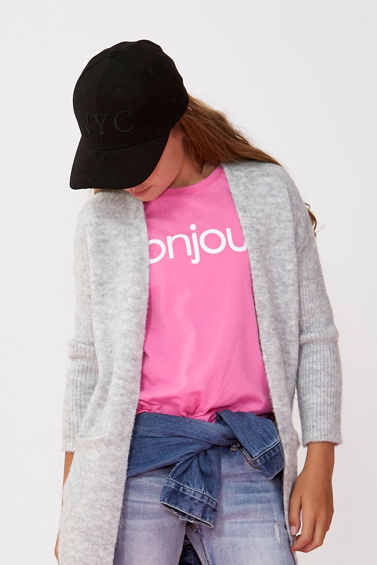 [TEST] Girls Bonjour Print Tee