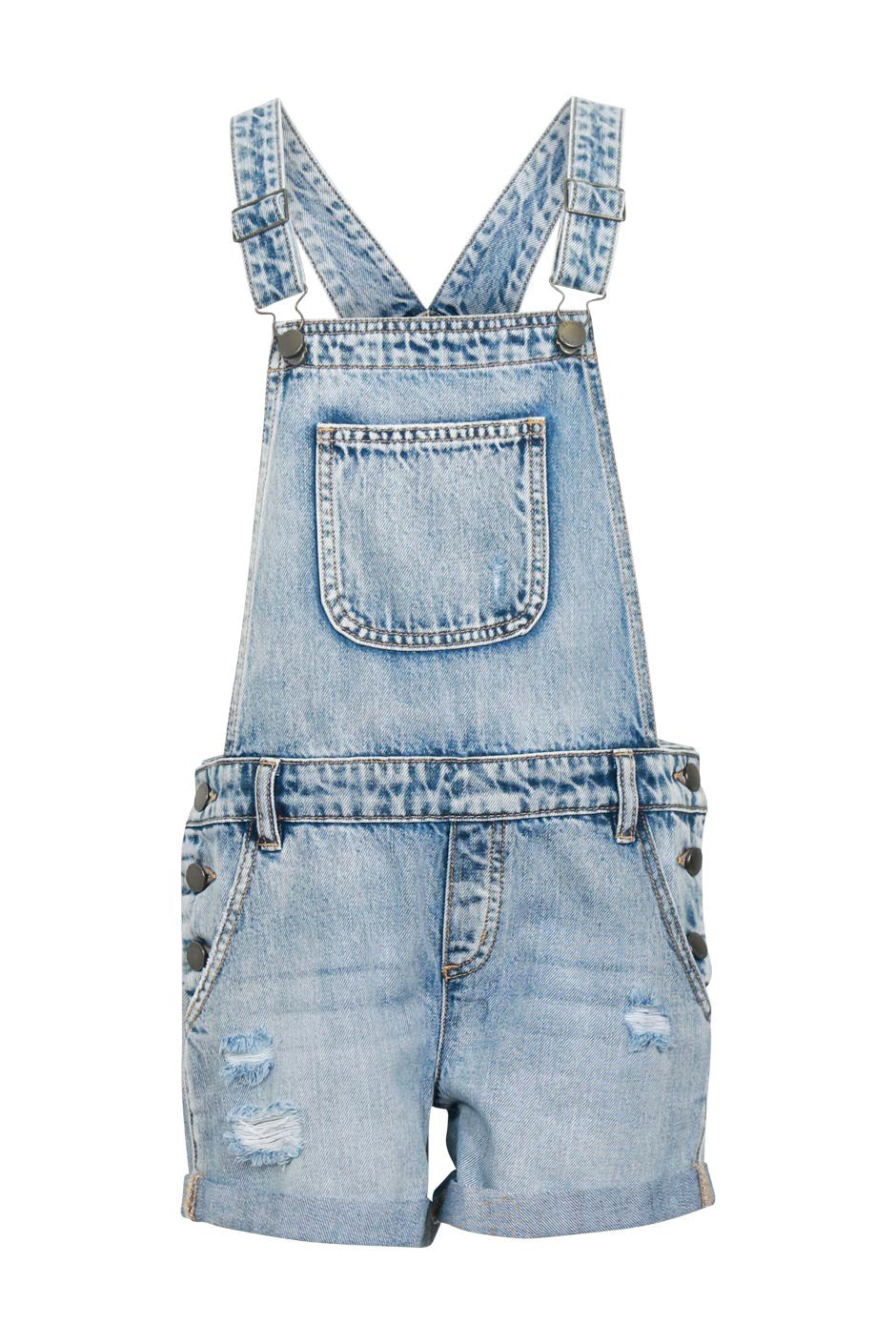 [TEST] Girls Lily Denim Short Overall