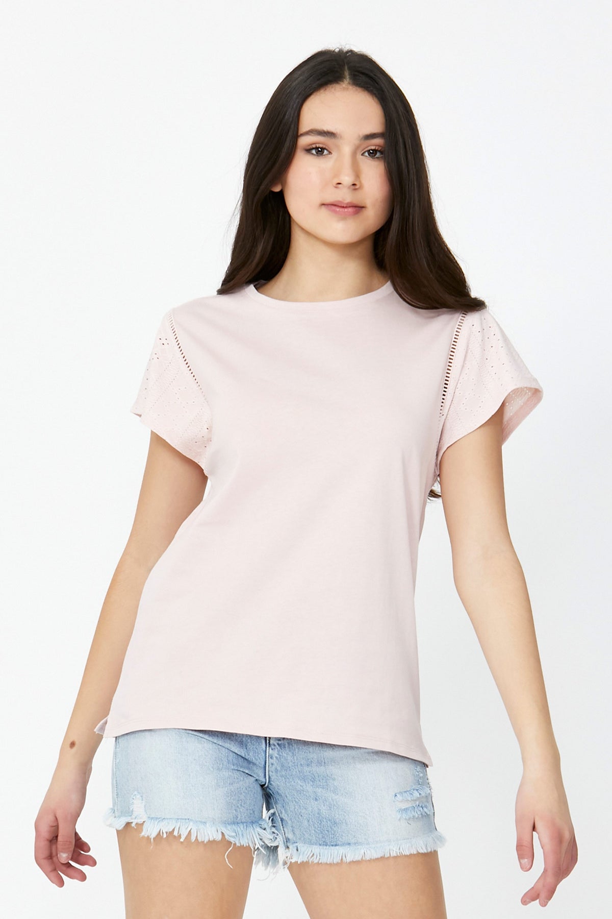 [TEST] Kids Olivia Lace Insert Tee