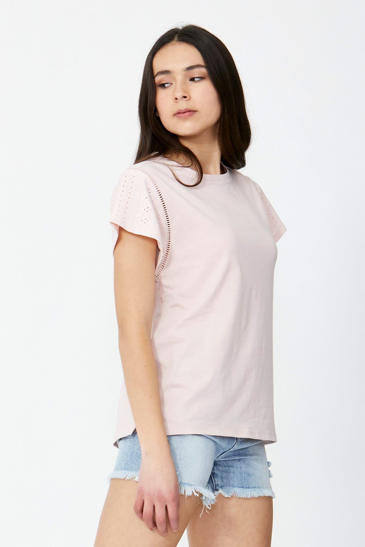 [TEST] Kids Olivia Lace Insert Tee