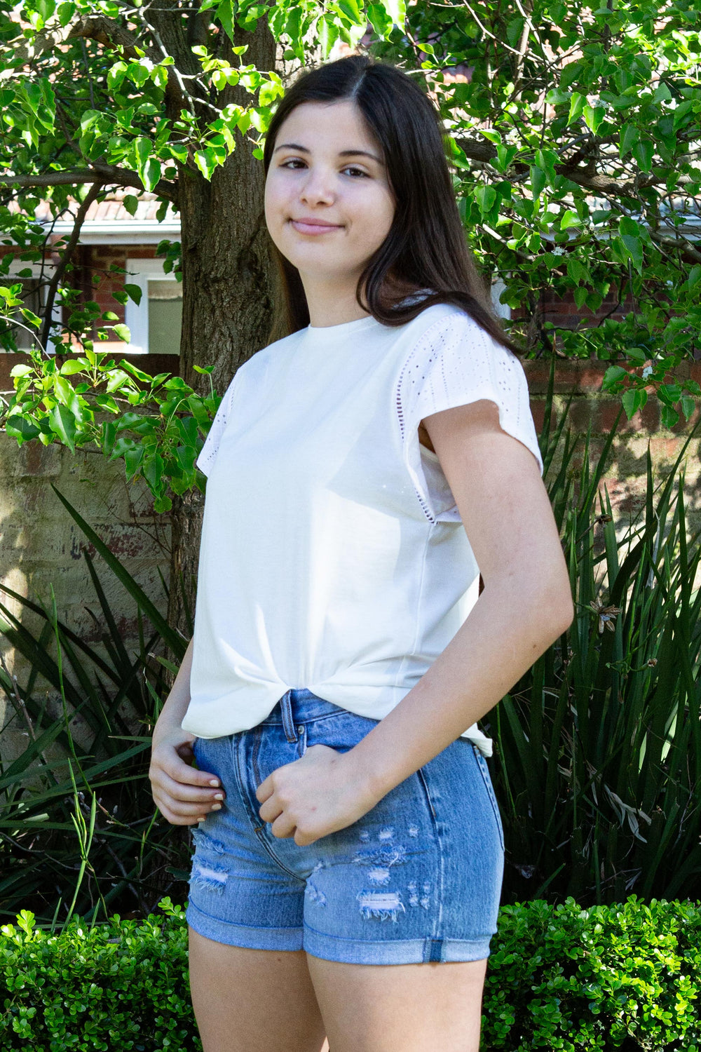 [TEST] Kids Olivia Lace Insert Tee