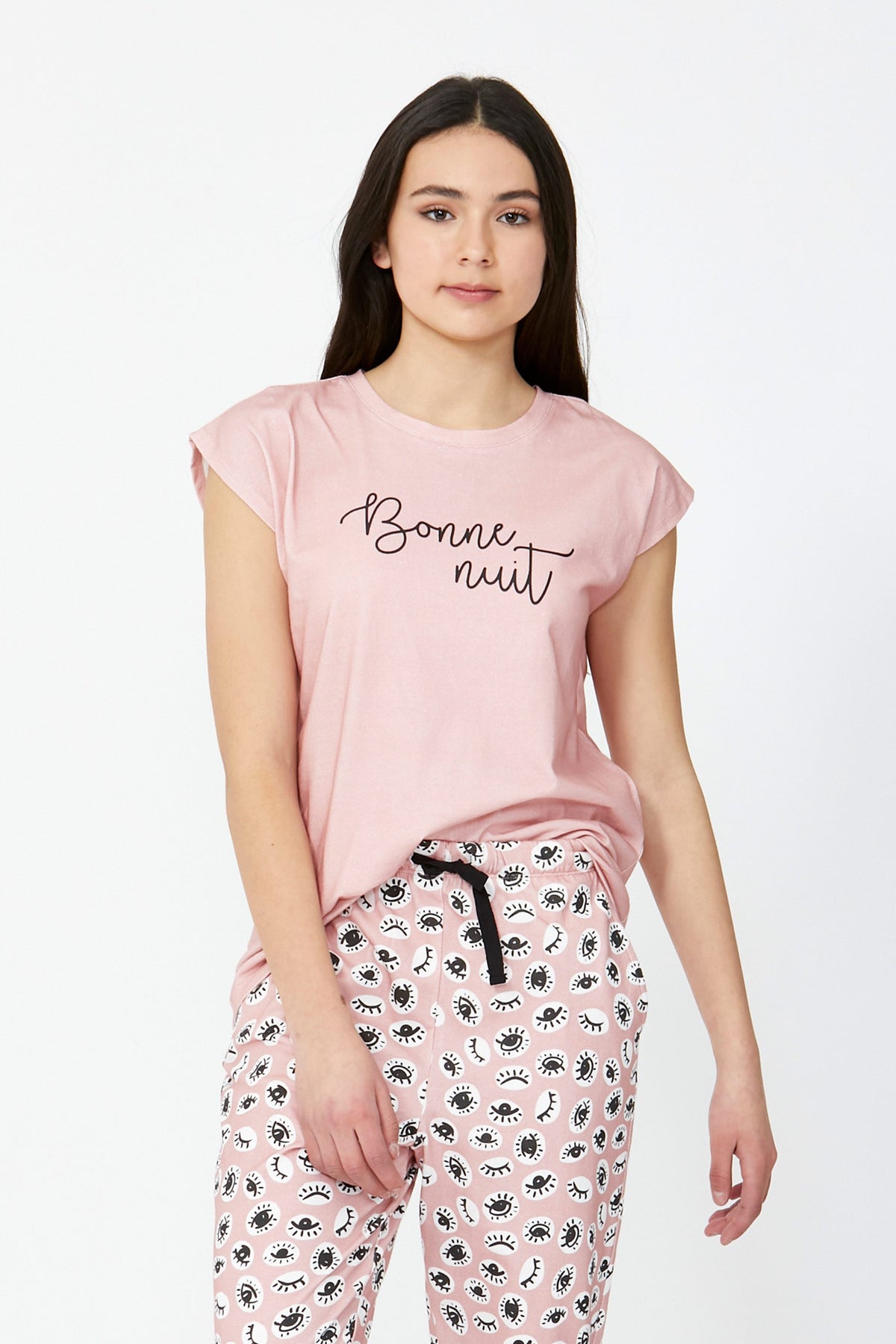 [TEST] Girls Long Tee PJ Set