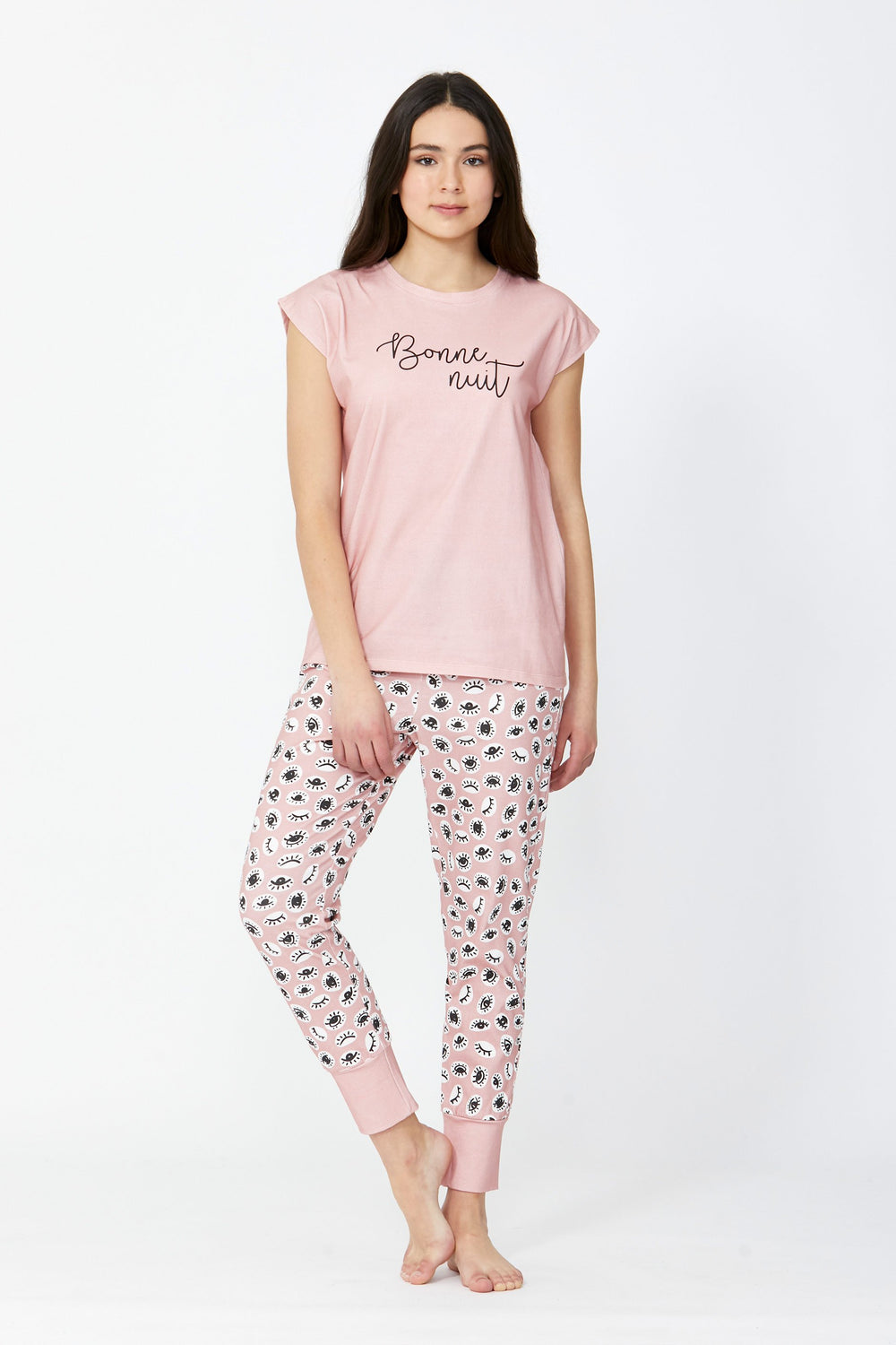 [TEST] Girls Long Tee PJ Set