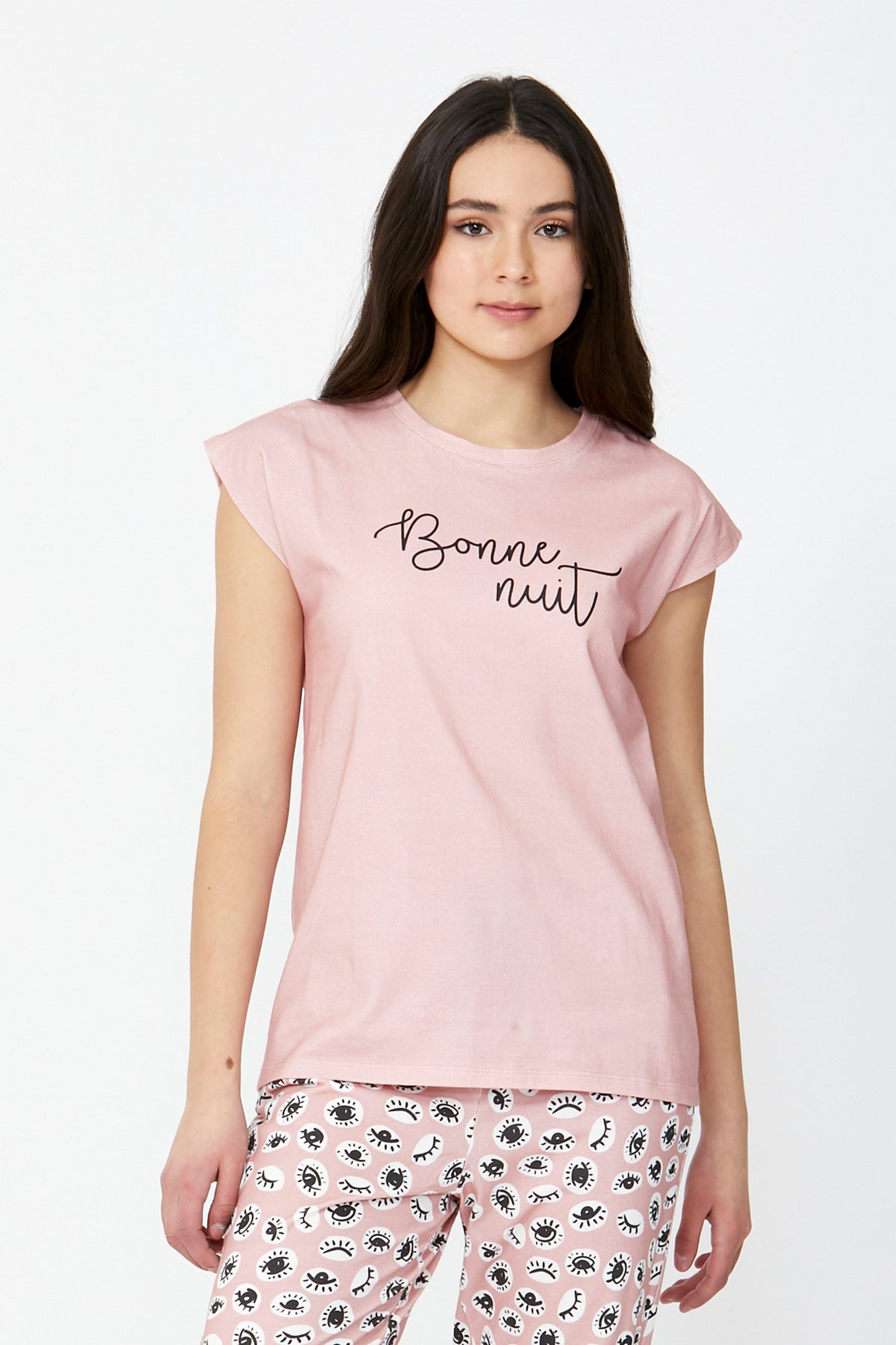 [TEST] Girls Long Tee PJ Set
