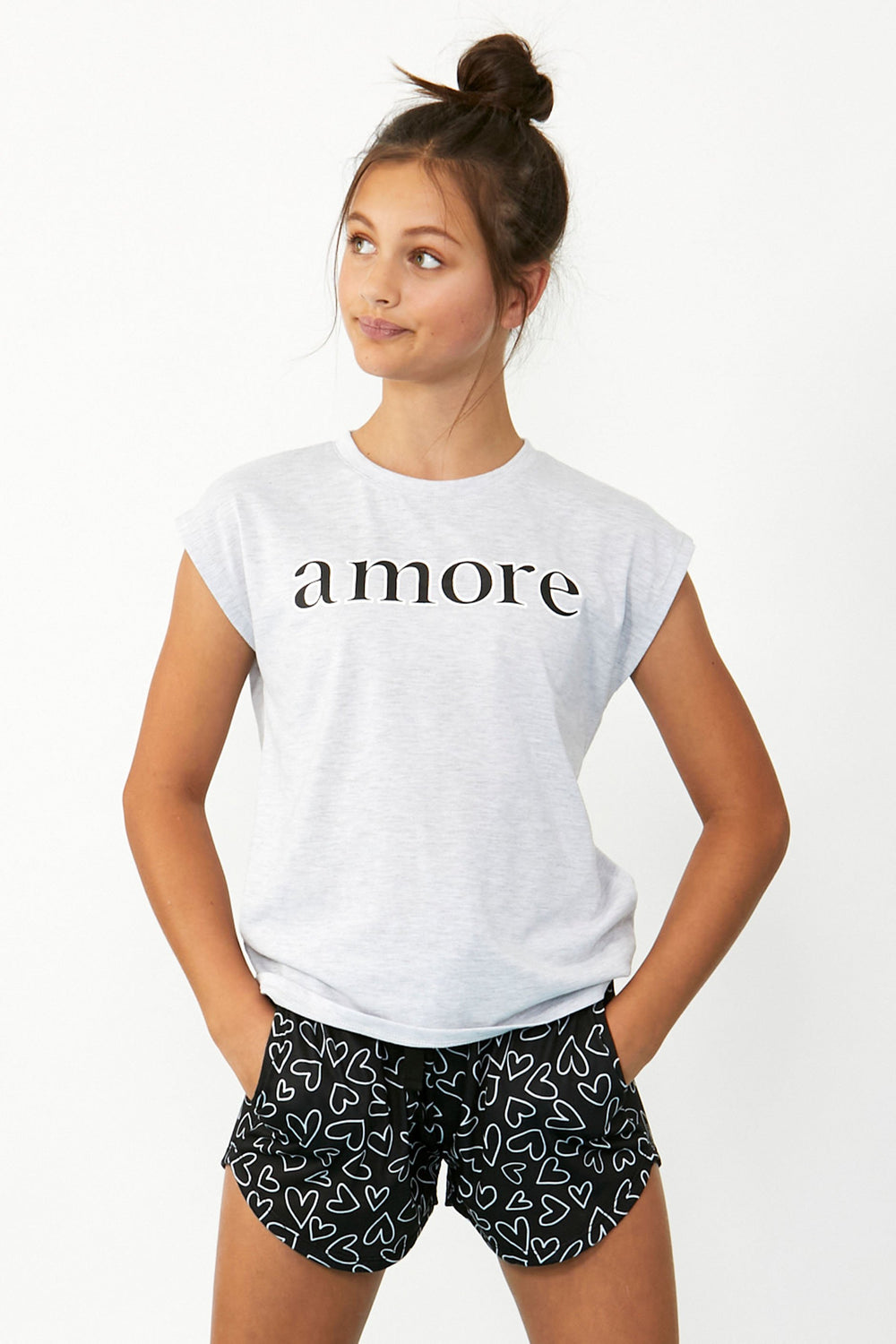 [TEST] Girls Short Tee PJ Set