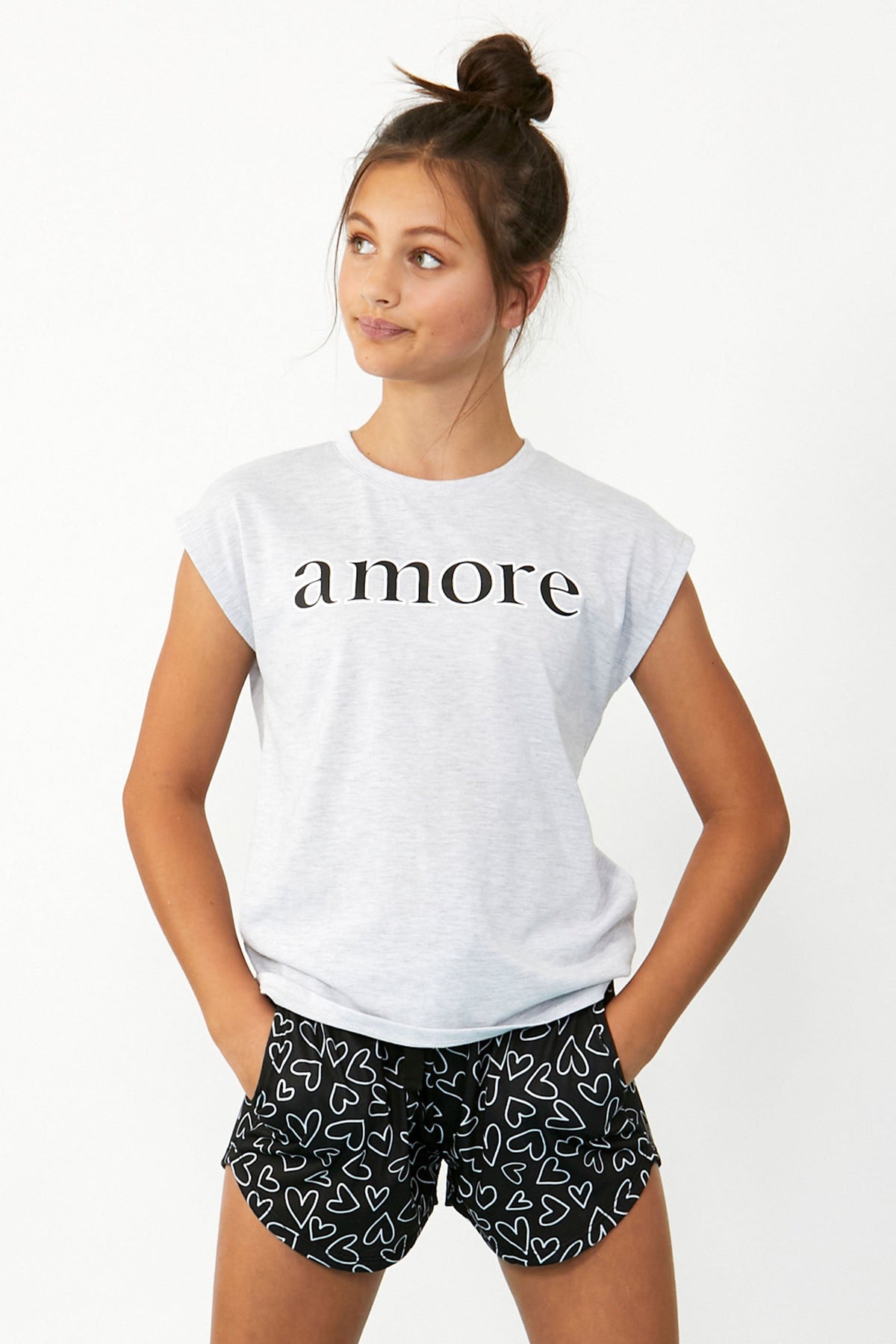 [TEST] Girls Short Tee PJ Set