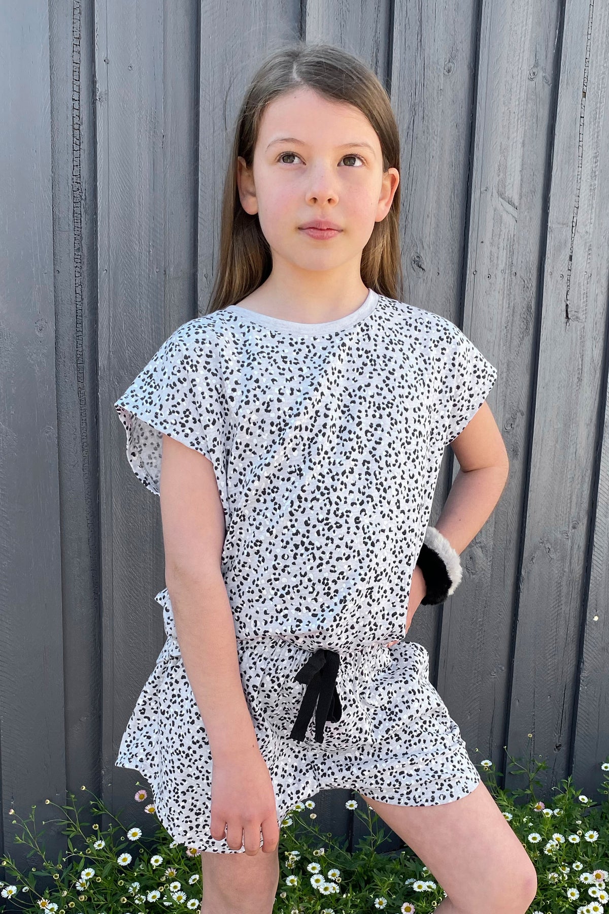 [TEST] Girls Short Tee PJ Set
