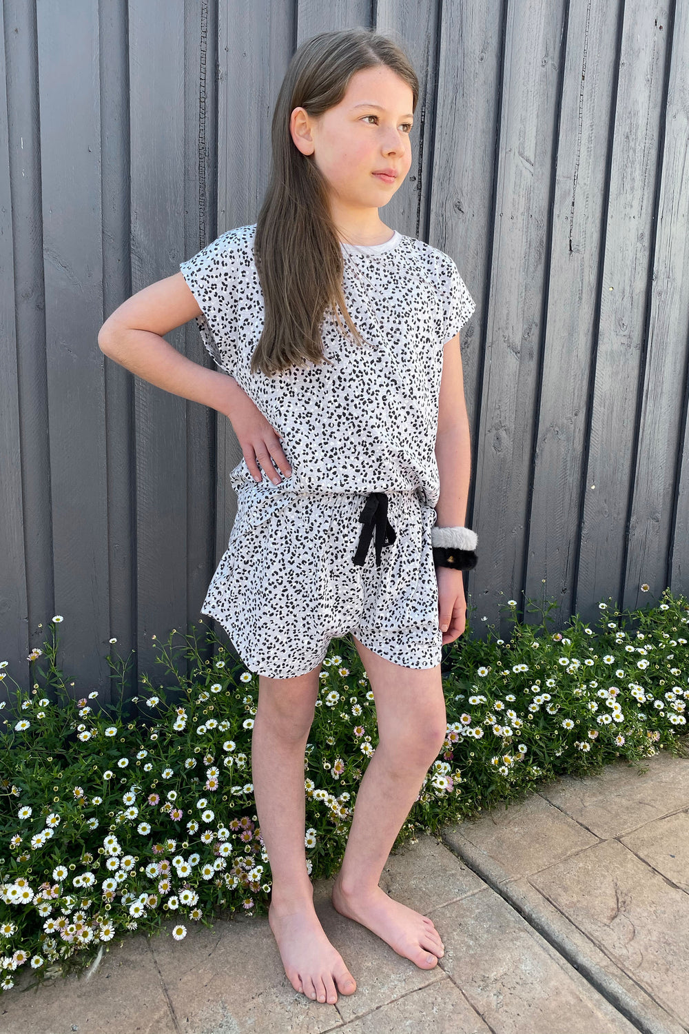 [TEST] Girls Short Tee PJ Set