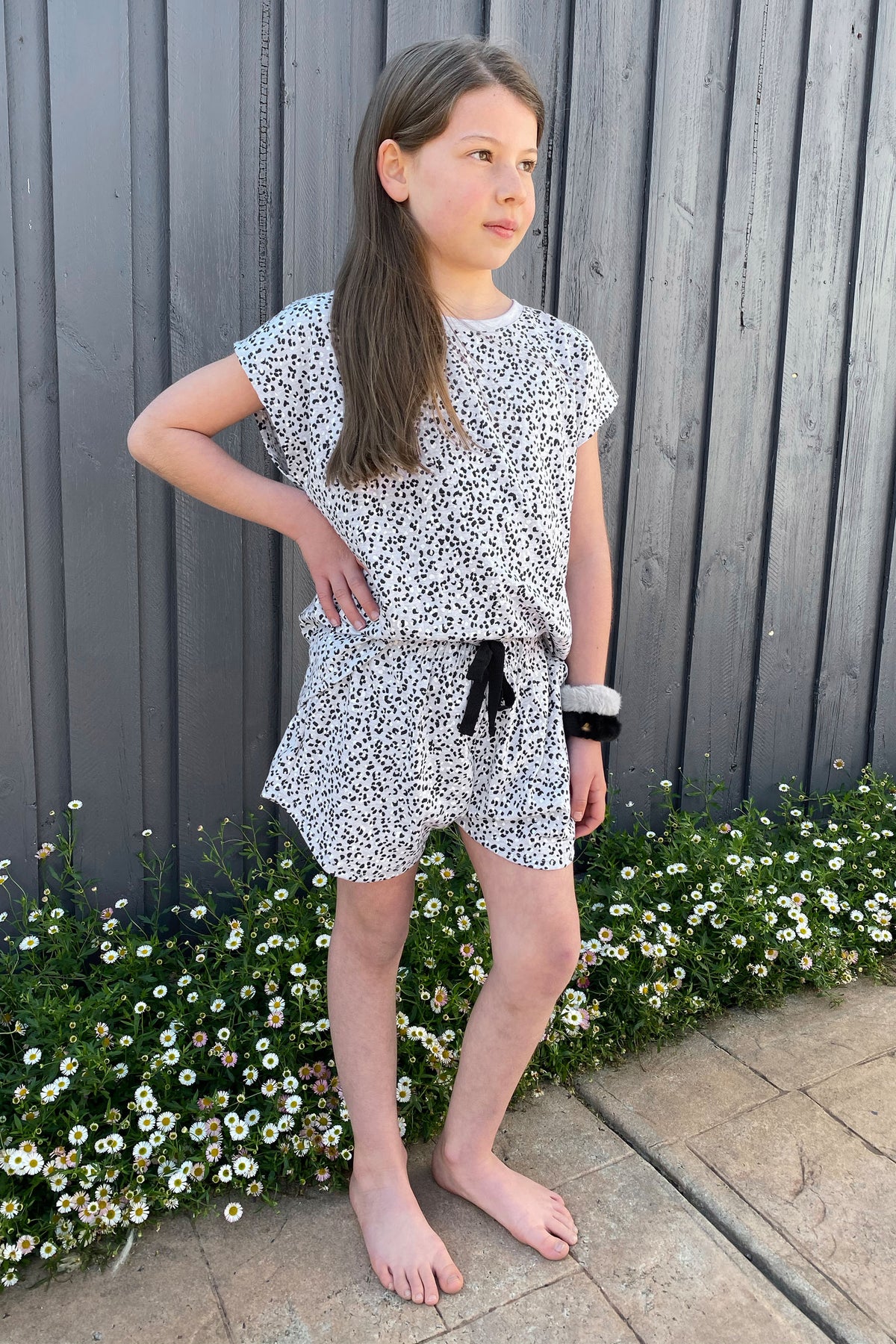 [TEST] Girls Short Tee PJ Set