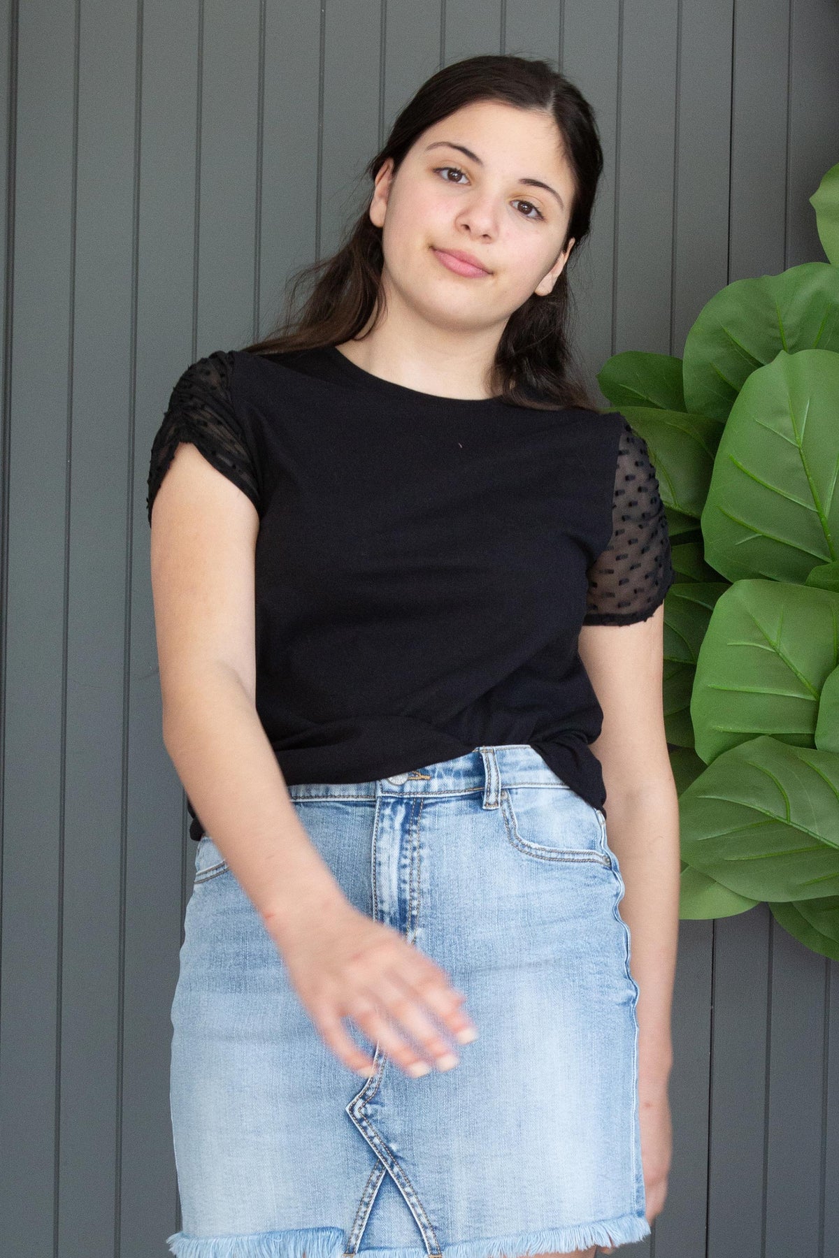 [TEST] Kids Molly Mesh Sleeve Tee