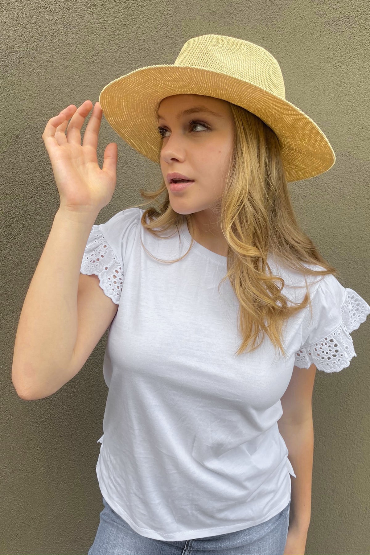 [TEST] Kids Ebony Lace Sleeve Tee