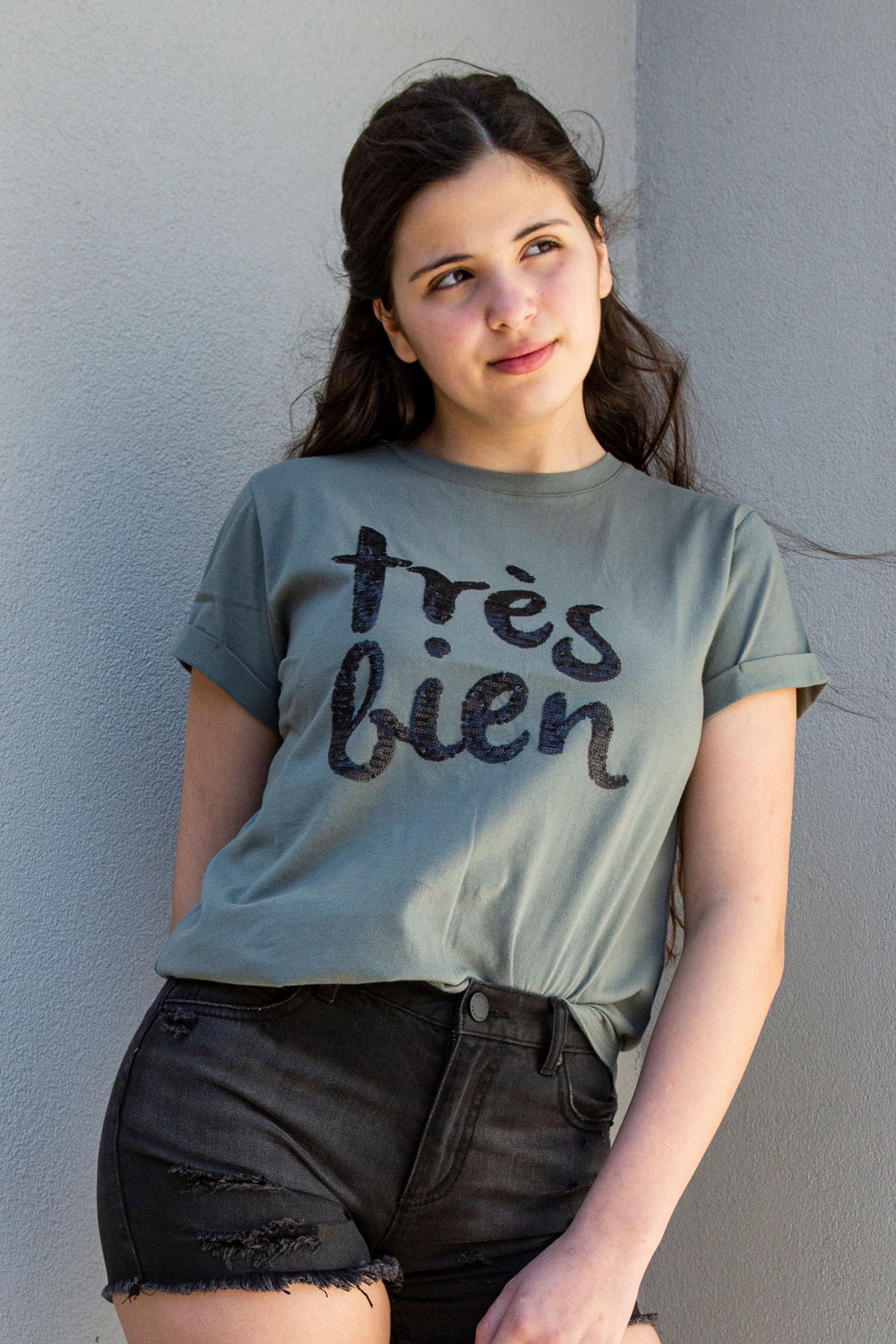 [TEST] Kids Tres Bien Sequin Tee